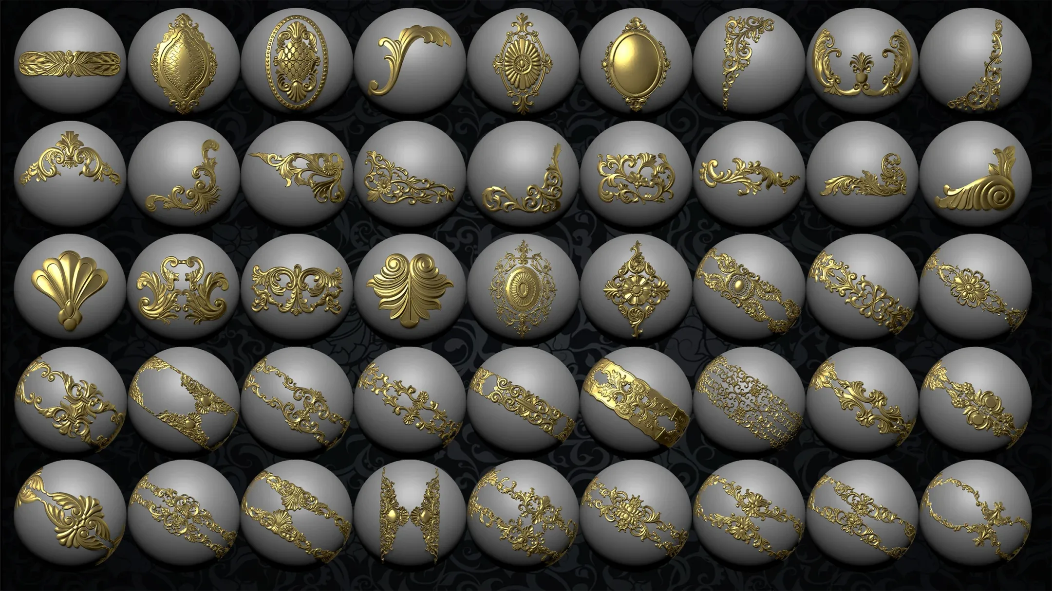 +267 Ornament IMM Brush/Normal/Alphas - Vol.3