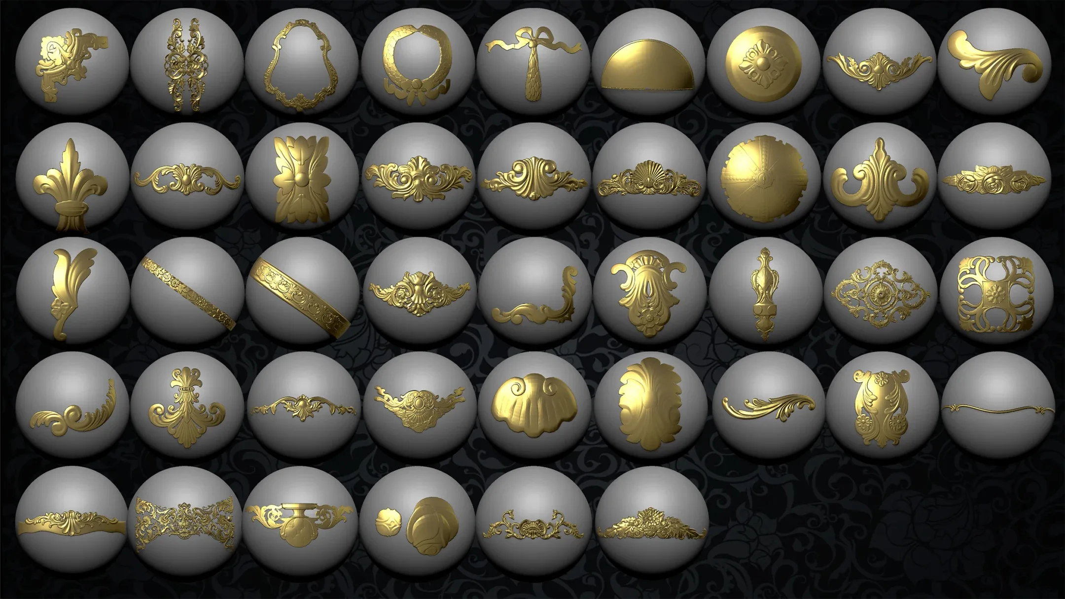 +267 Ornament IMM Brush/Normal/Alphas - Vol.3