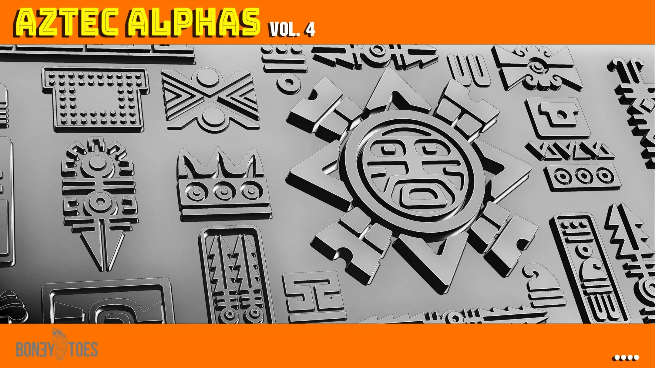 Aztec Alphas Brushes Volume 4