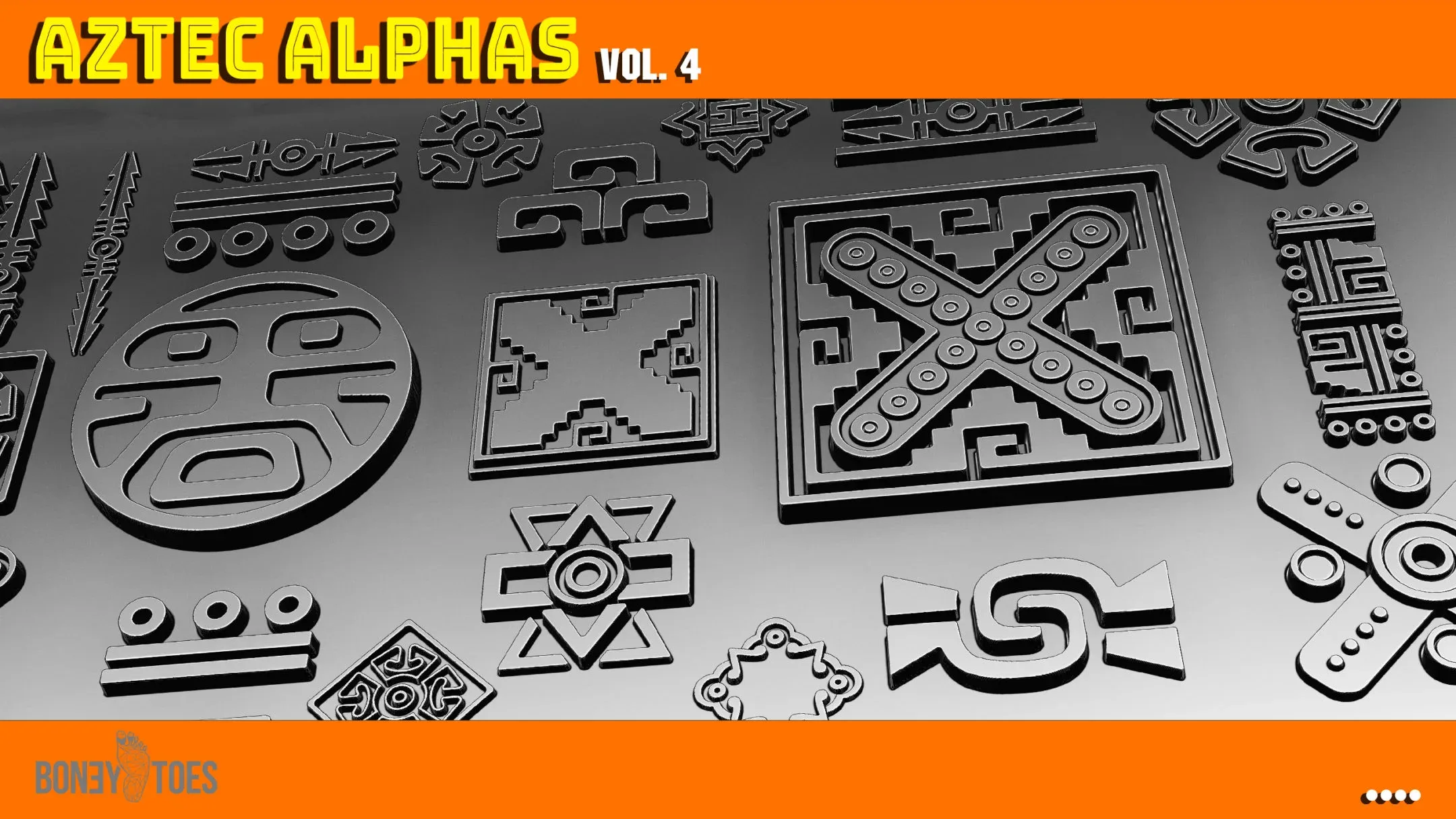 Aztec Alphas Brushes Volume 4