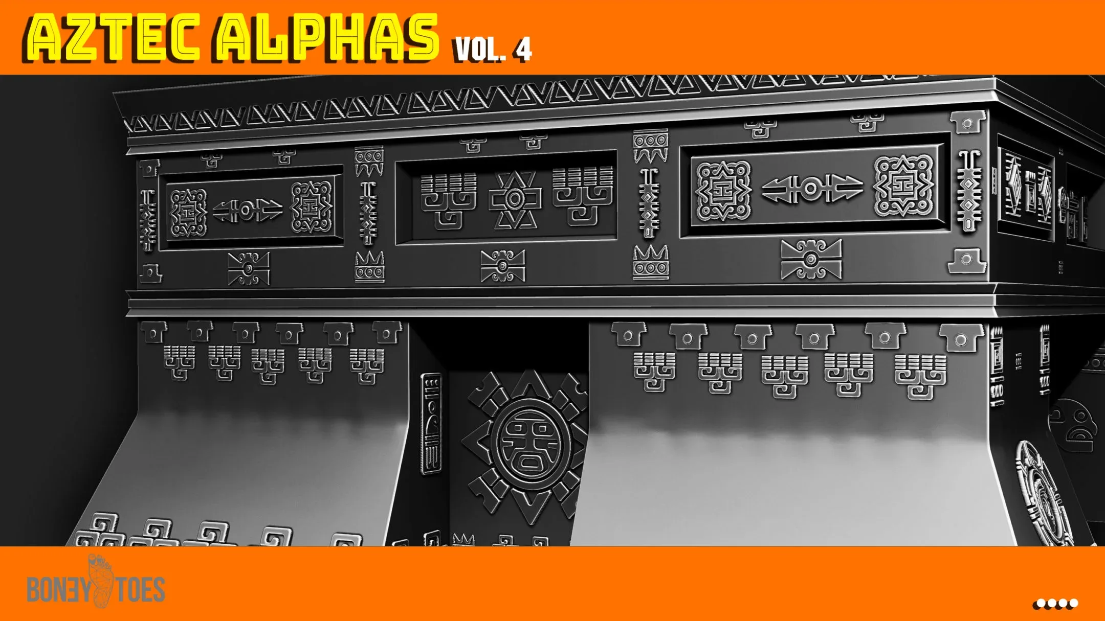 Aztec Alphas Brushes Volume 4