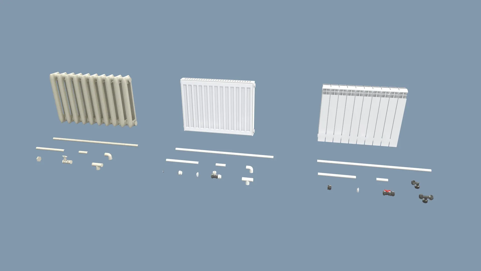 Radiators with Modular Pipes