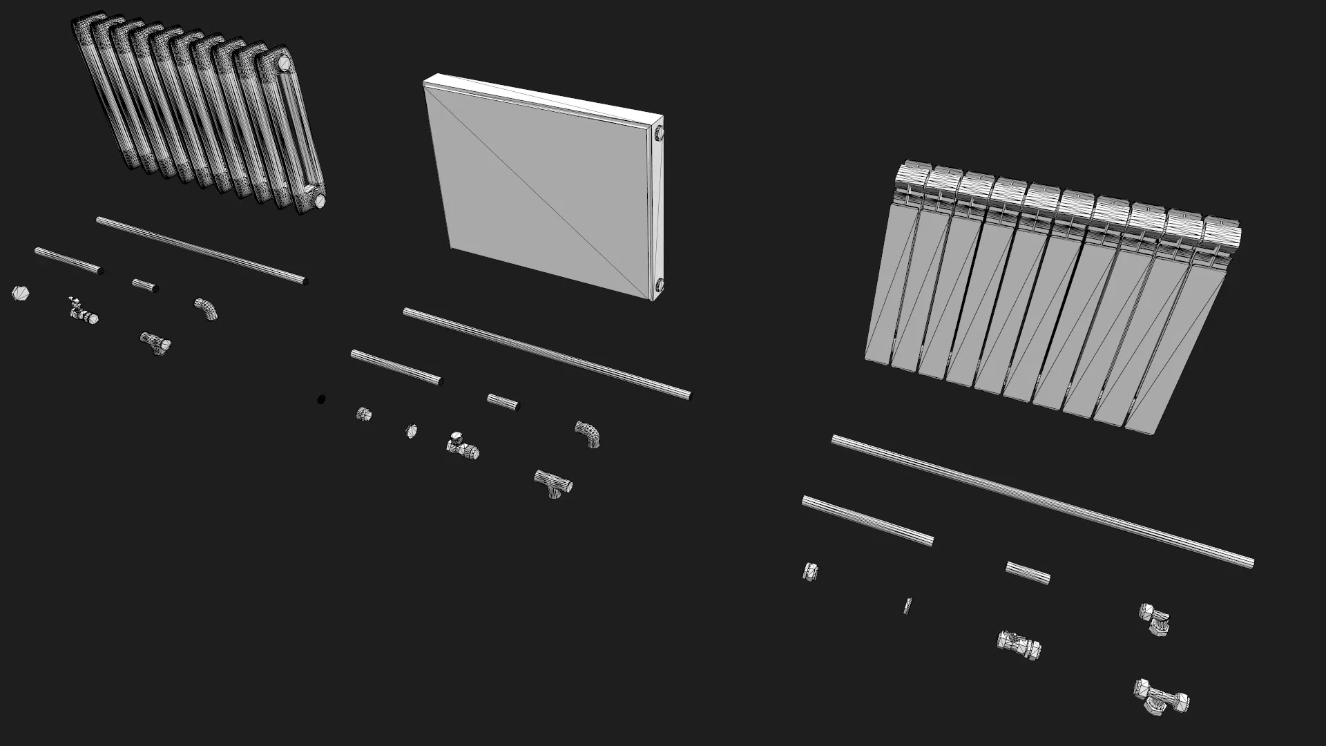 Radiators with Modular Pipes