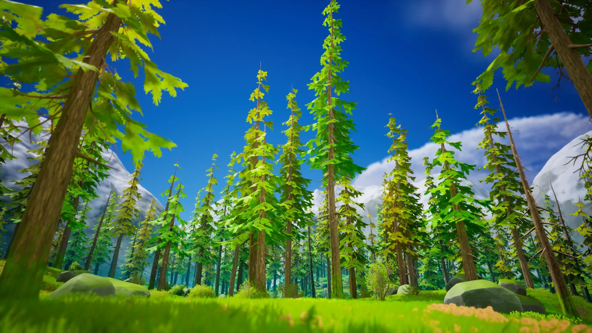 Stylized Pine Forest