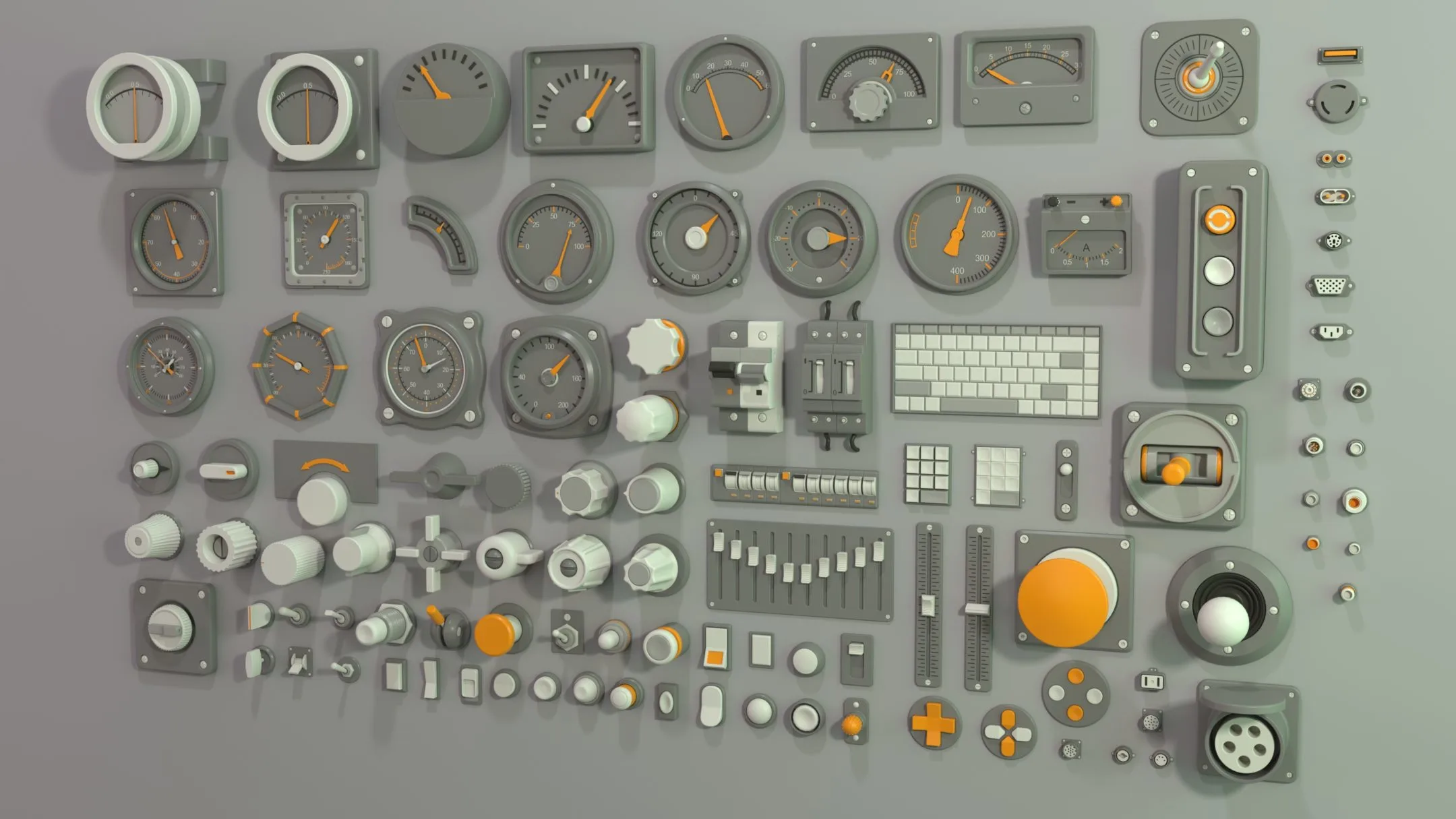 Industrial Kitbash - 2 - 105 pieces