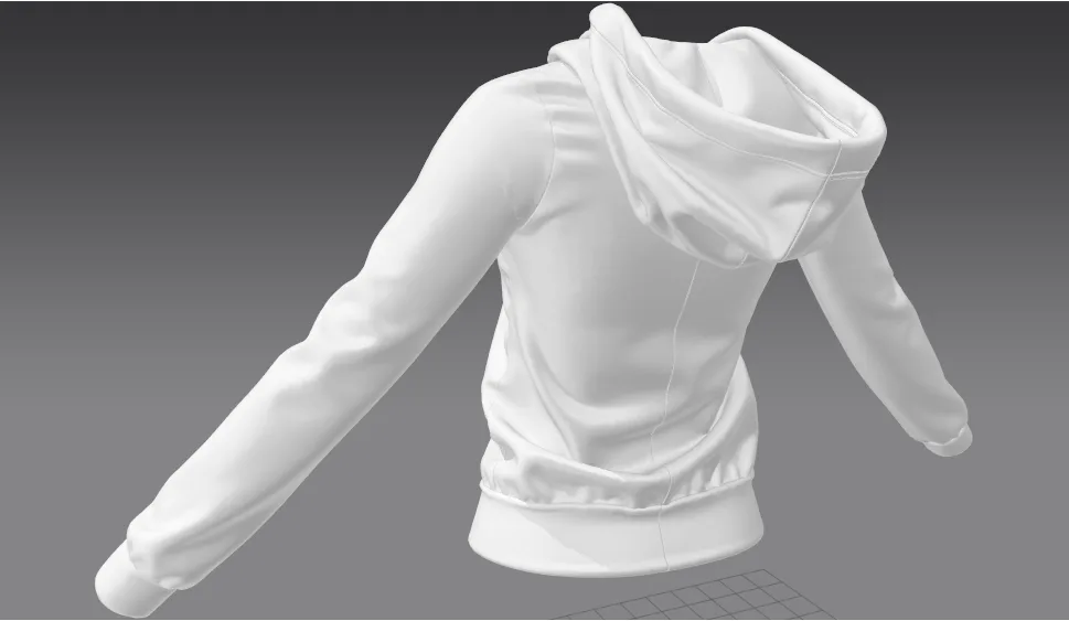 Ladies Hoodie in Marvelous Designer