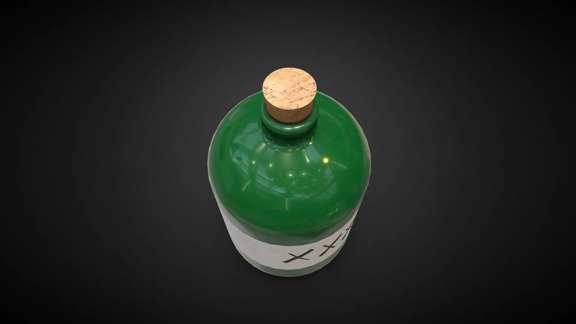 Ilegal Alcohol Bottle - 4K PBR