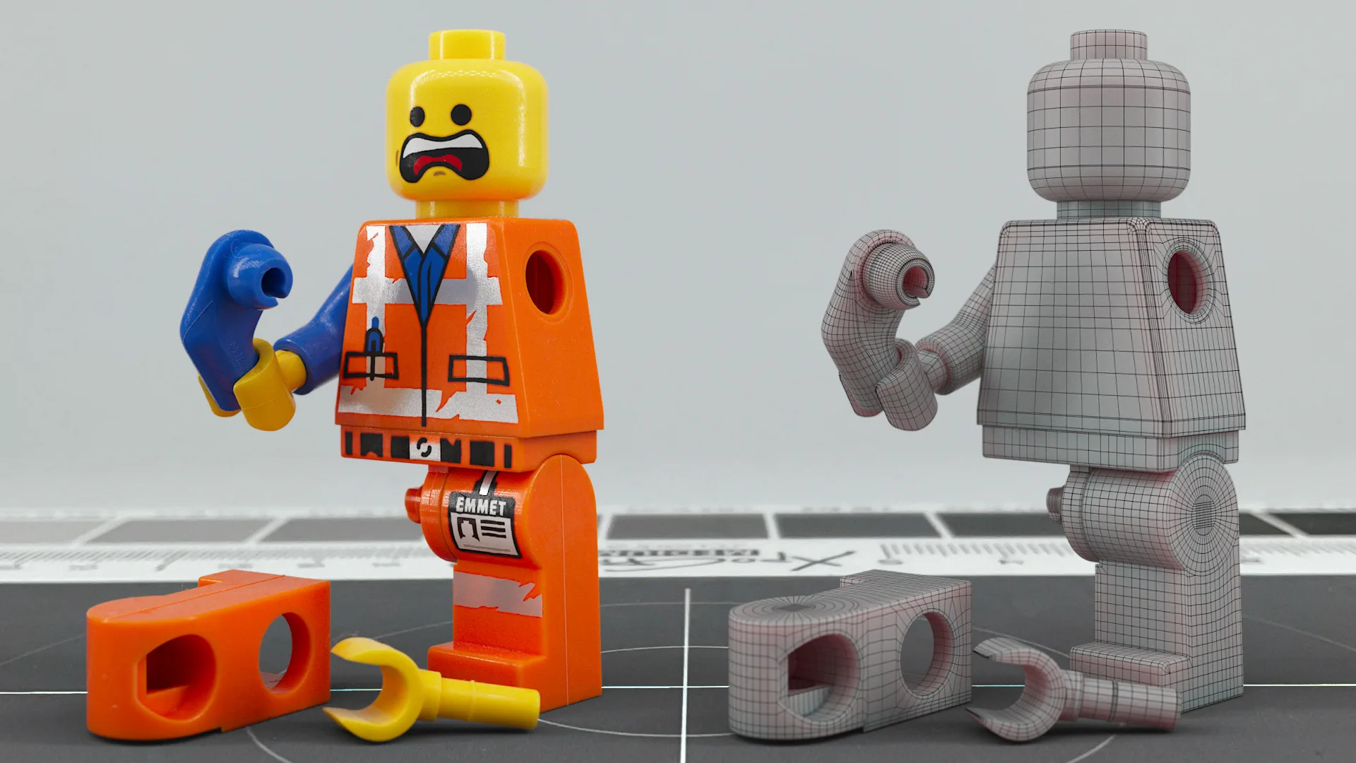 LEGO Minifigure 3D Model + PBR Textures