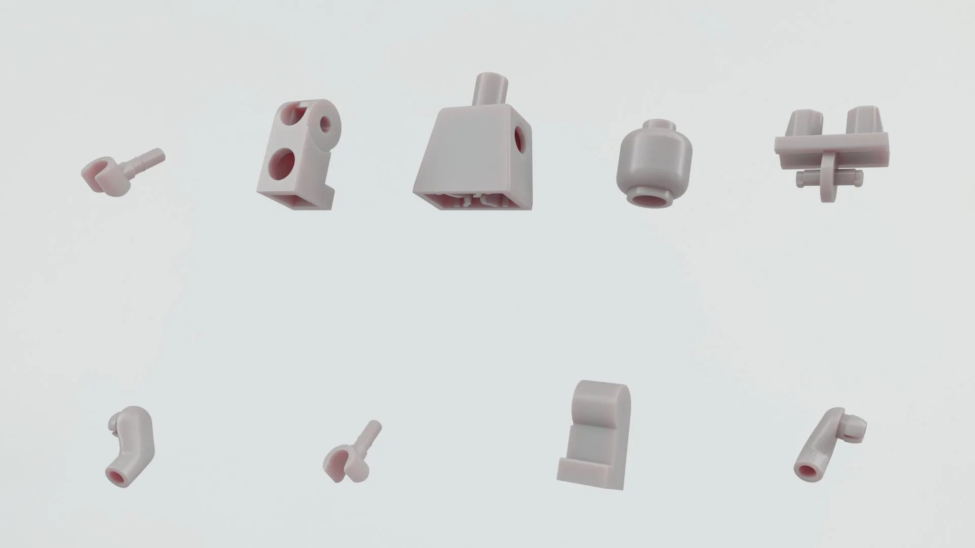 LEGO Minifigure 3D Model + PBR Textures