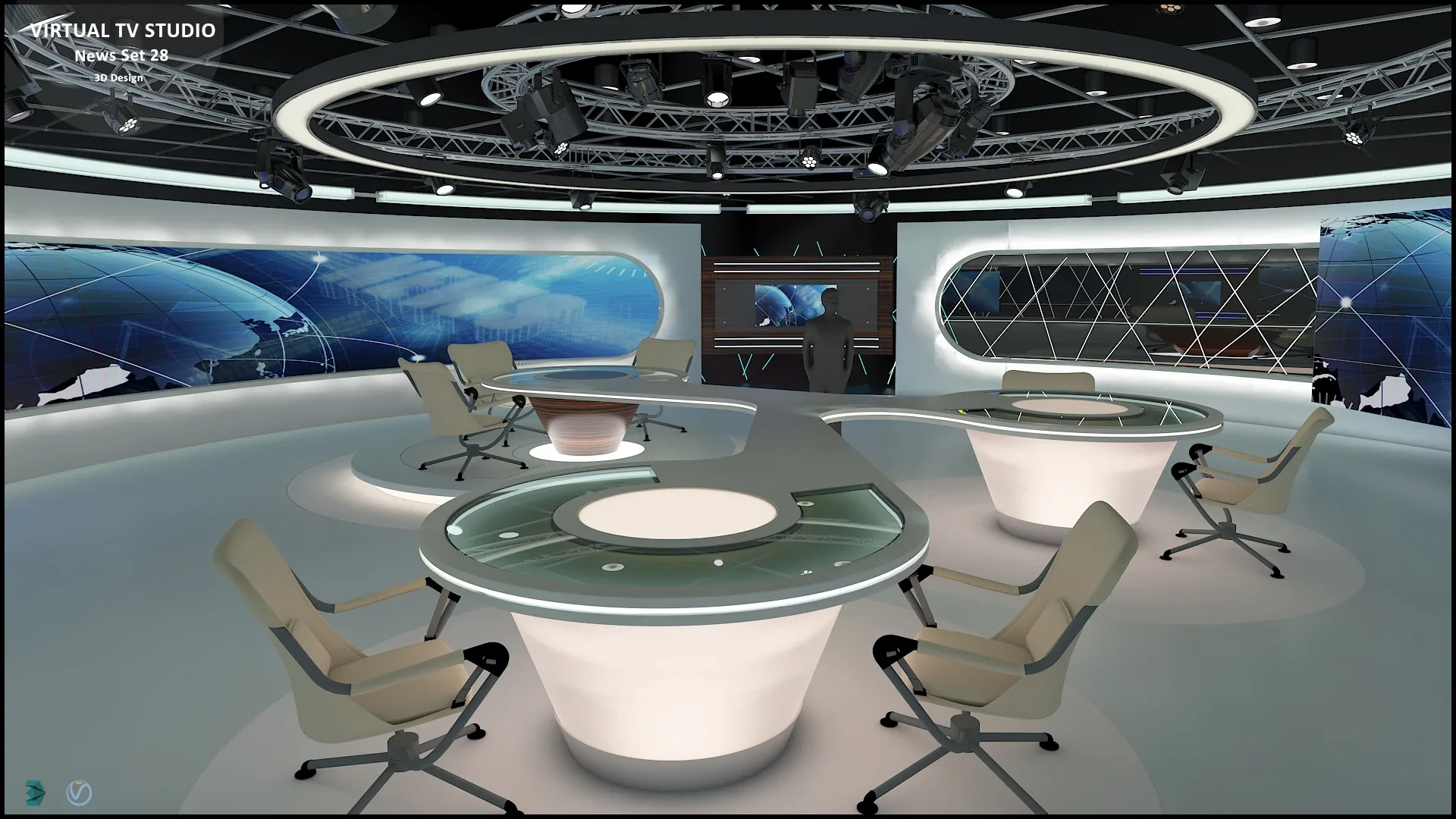 Virtual TV Studio Collection Vol 5 - 2 PCS DESIGN