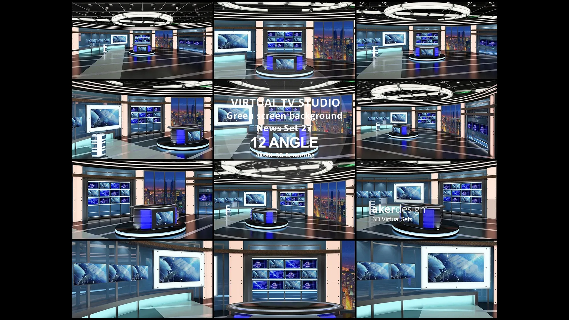 Virtual TV Studio Collection Vol 5 - 2 PCS DESIGN