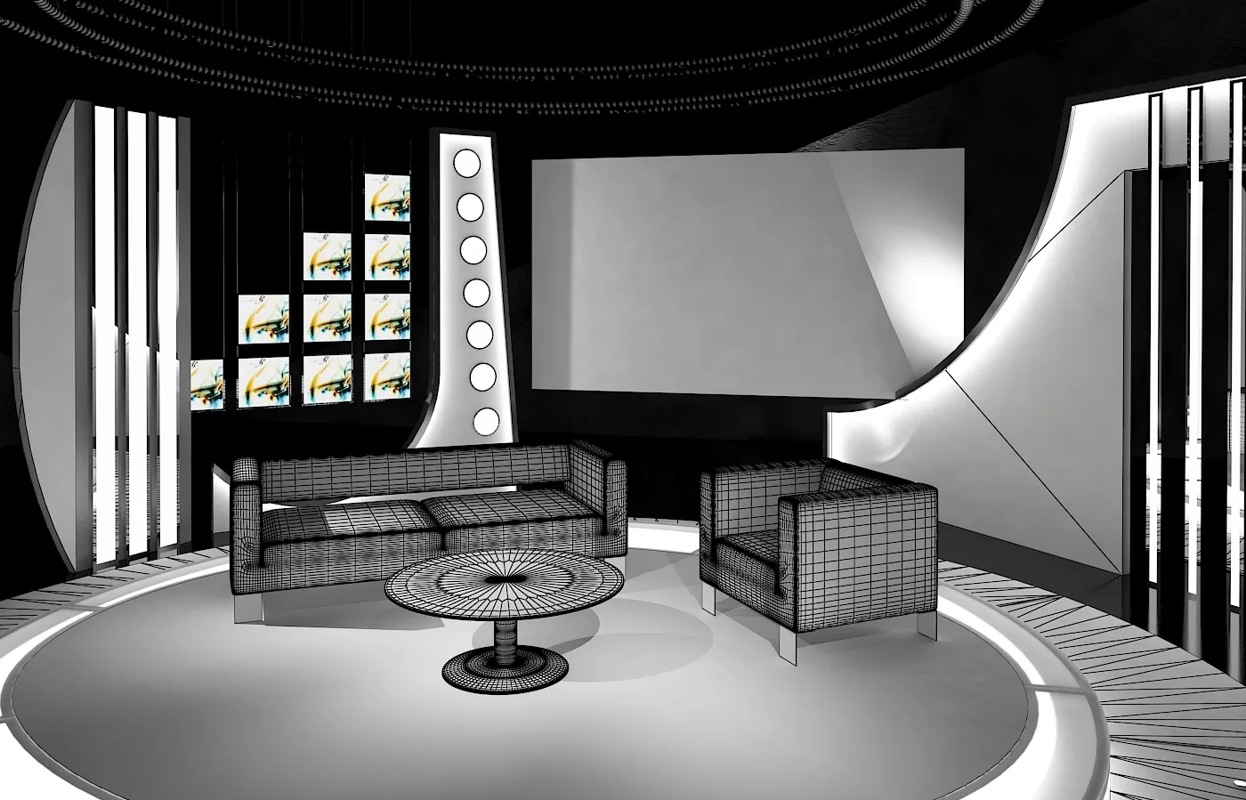 Virtual TV Studio Chat Sets Collection 12