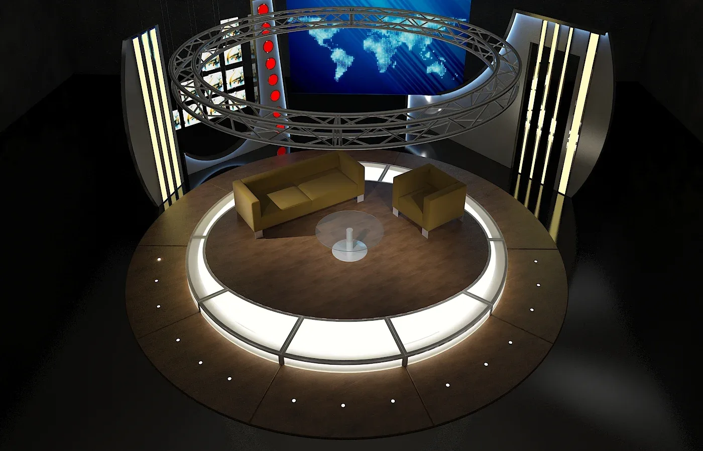Virtual TV Studio Chat Sets Collection 12