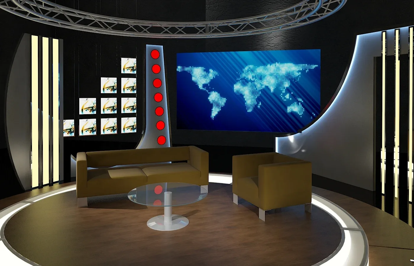 Virtual TV Studio Chat Sets Collection 12