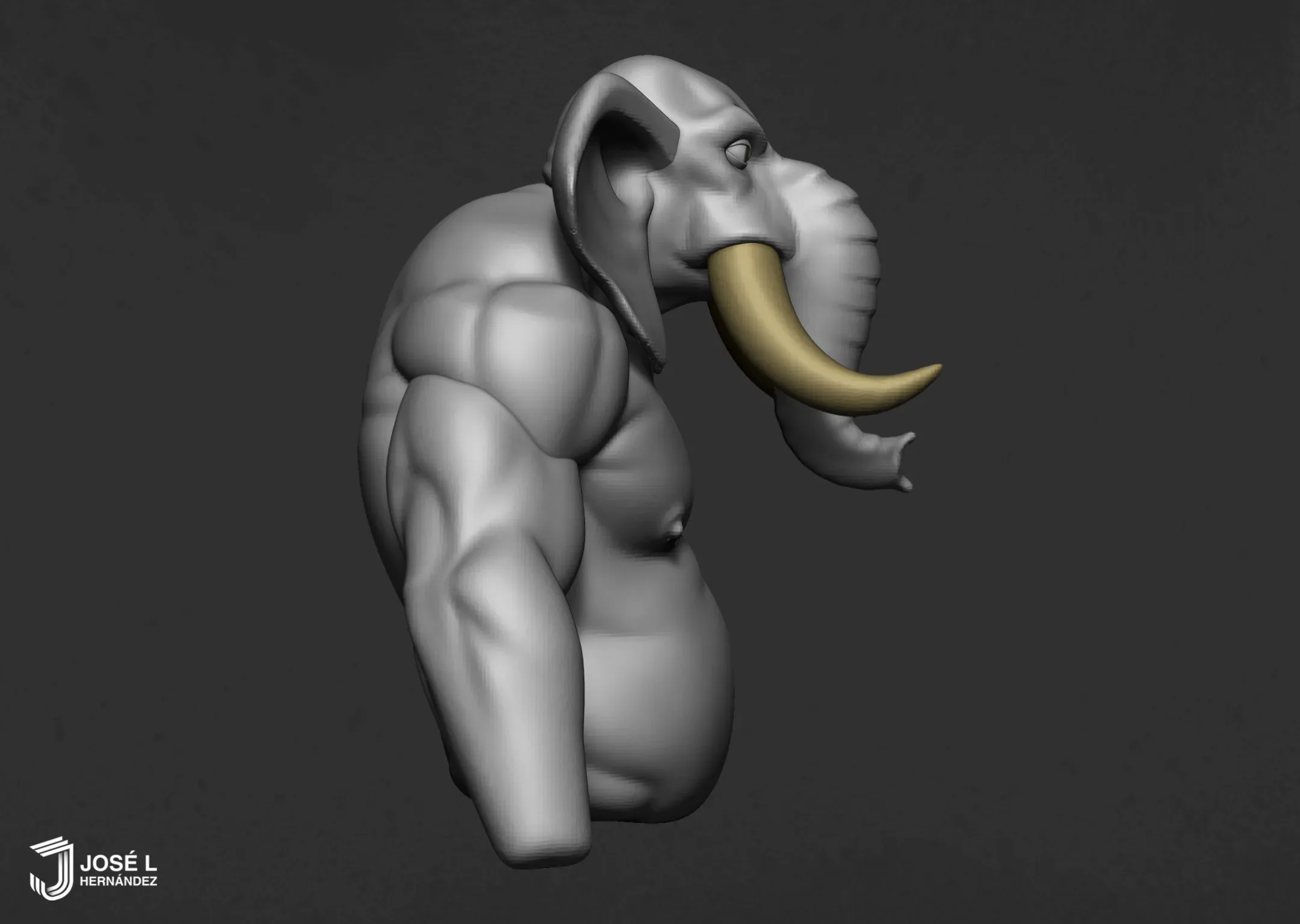 Basemesh - Stylized Elephant Character