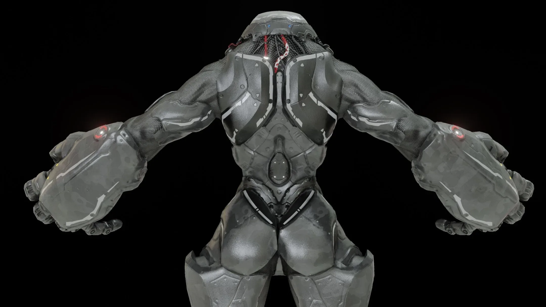 Female Cyborg - PBR Game Character