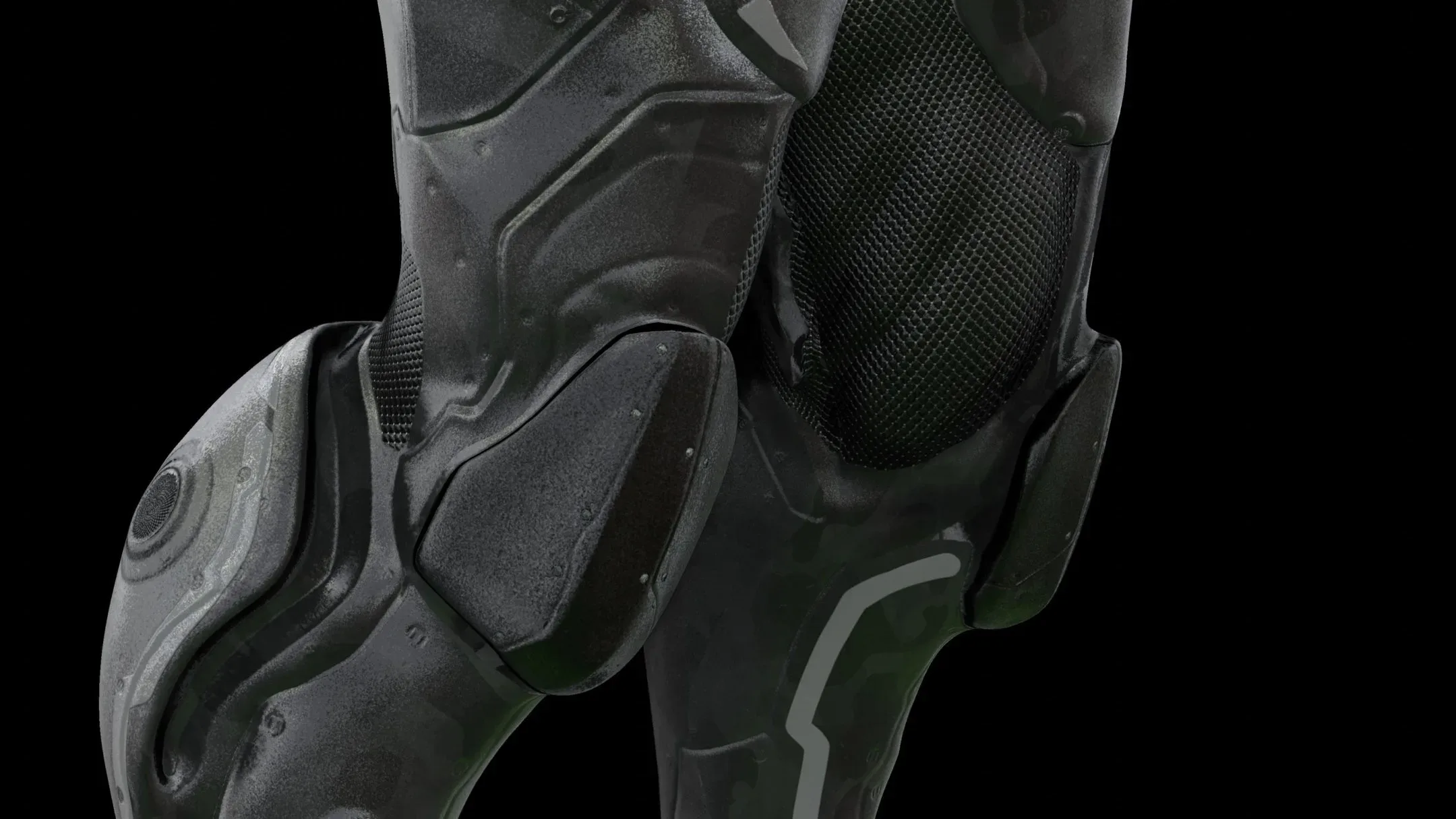 Female Cyborg - PBR Game Character