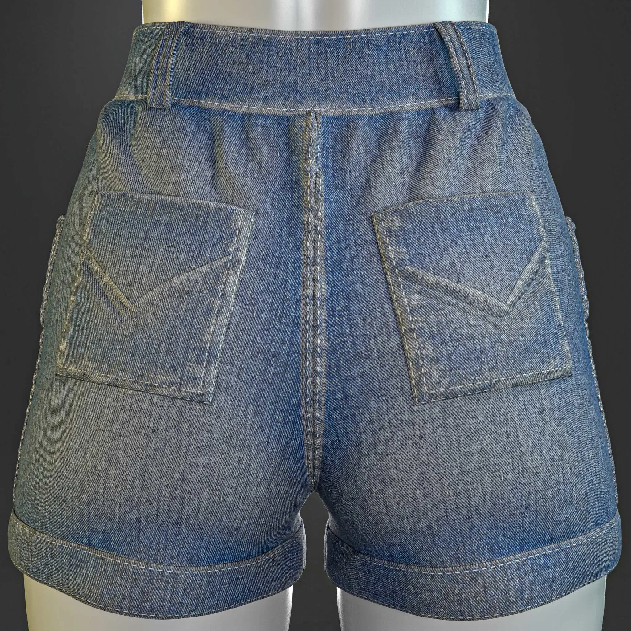 Second-skin top with a bucket hat (Marvelous Designer & Clo3d & FBX & OBJ & Texture)