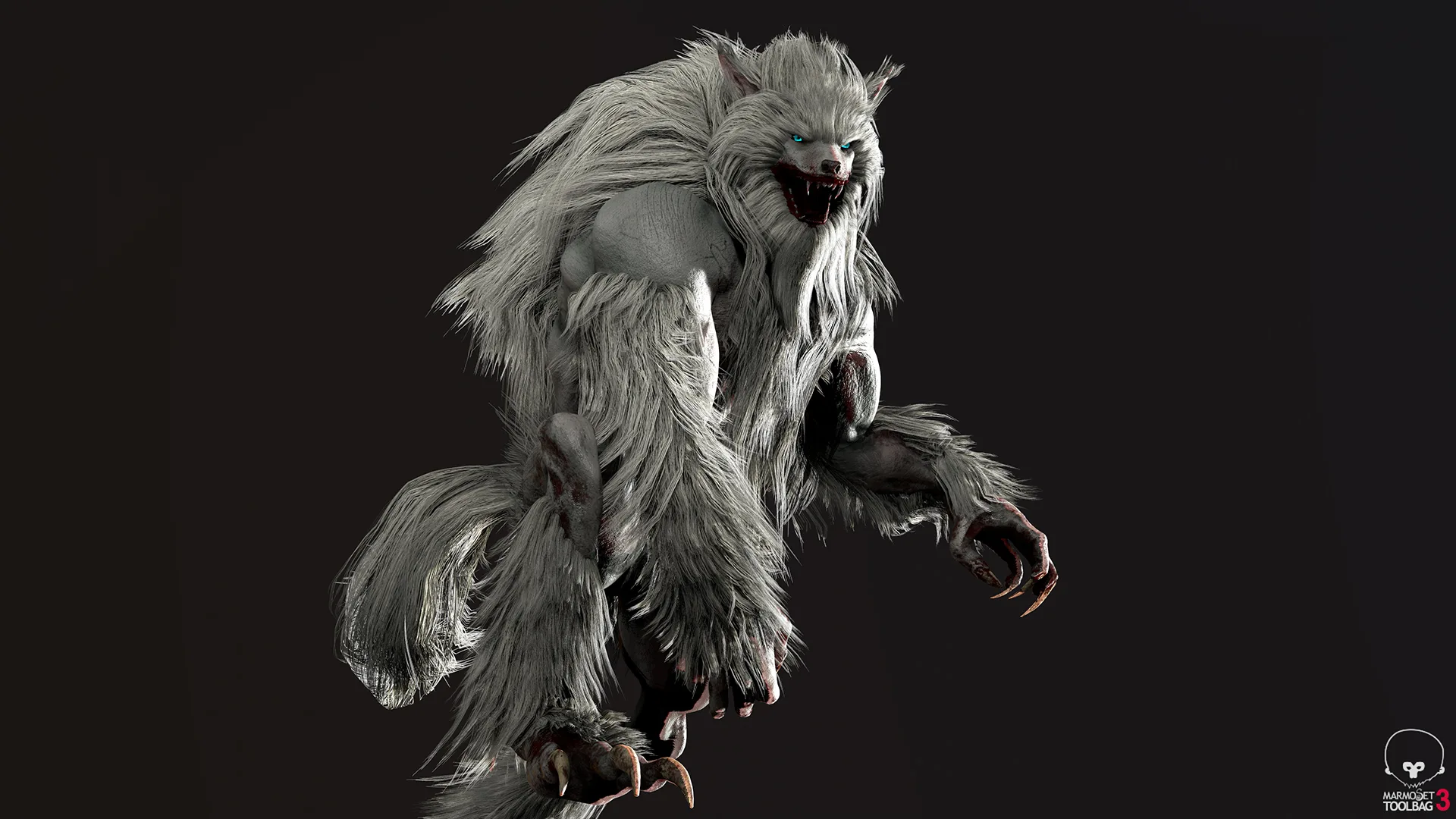 Wolfman - Game Ready Low-poly 3D model