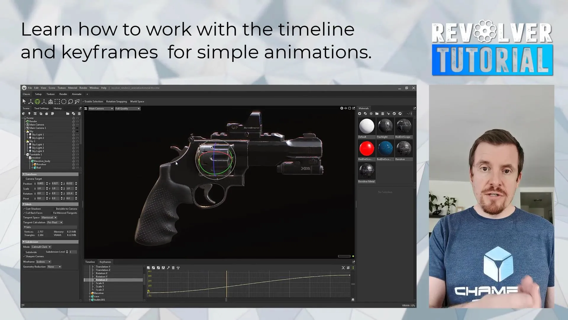 Revolver Tutorial - Industry Ready Weapon & Attachment Creation for Video Games