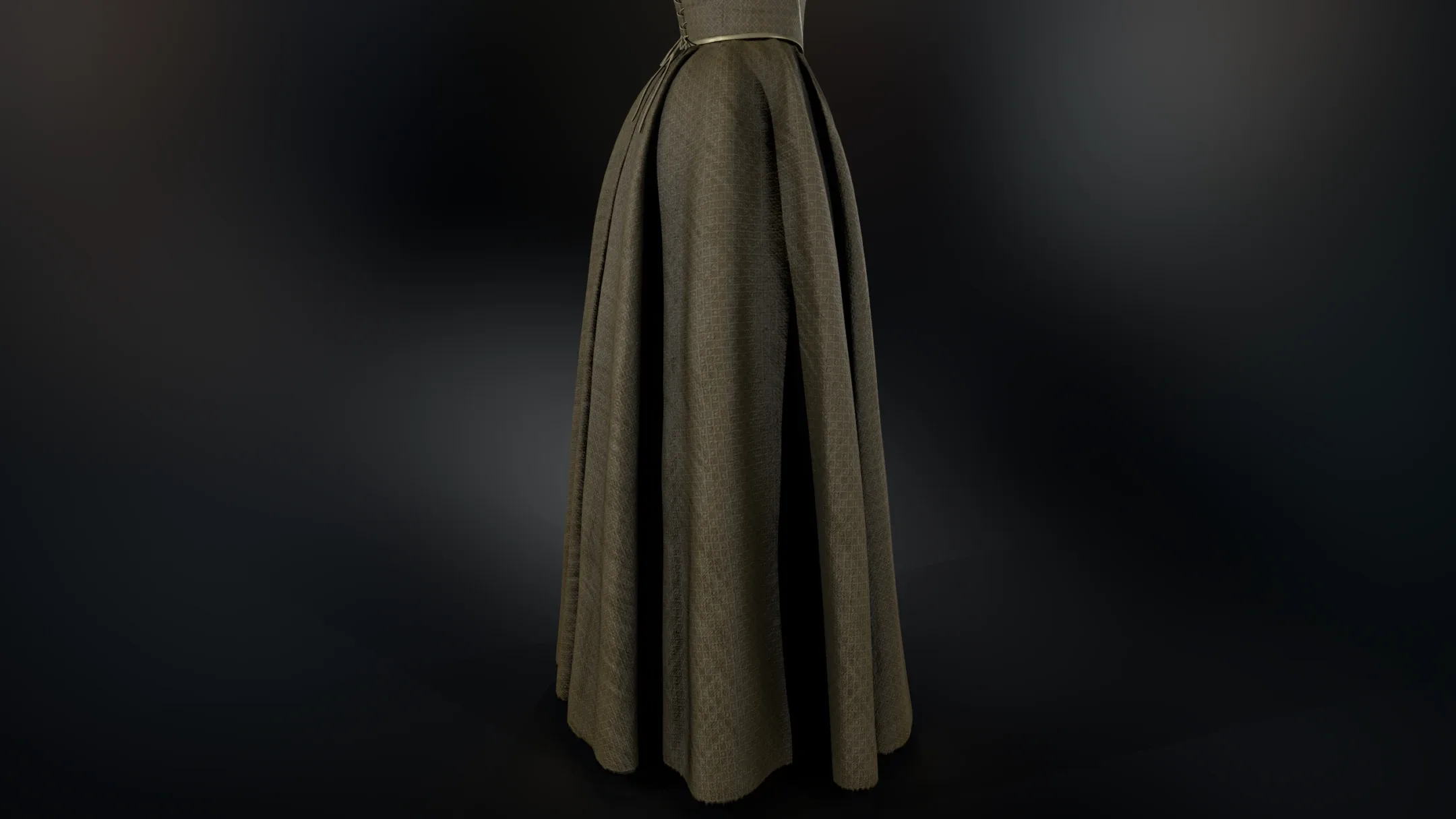 Medieval Dress Style 5 Brown