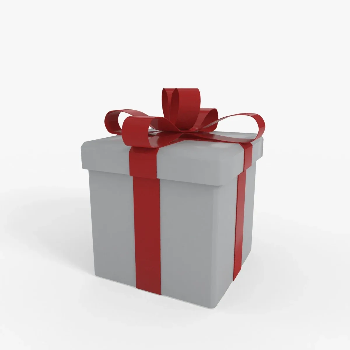 Gift Box Model Low-poly