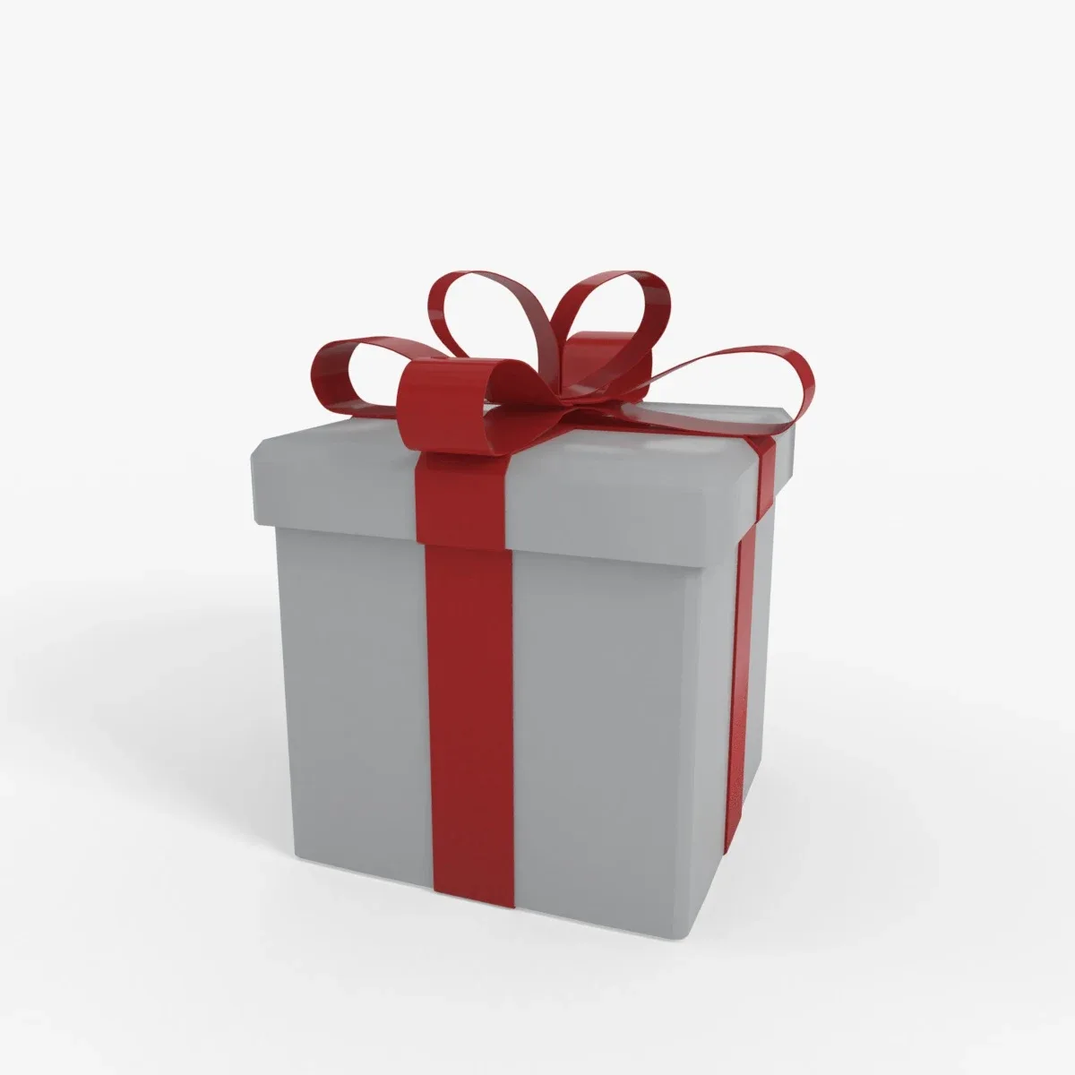 Gift Box Model Low-poly