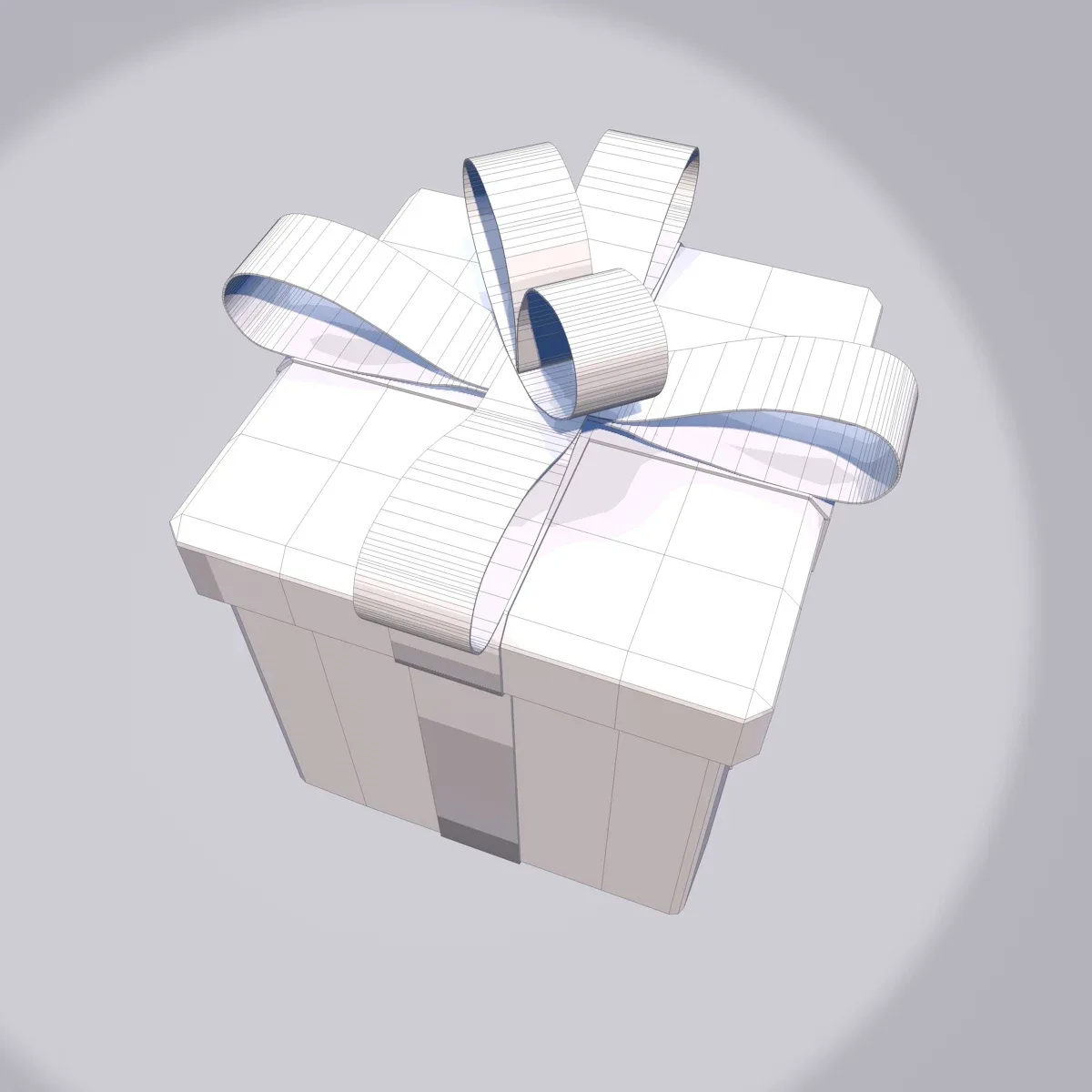 Gift Box Model Low-poly