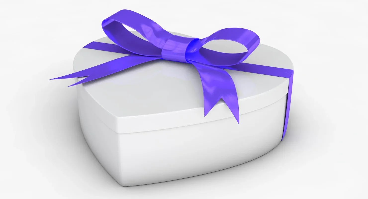 Heart Gift Box Realistic Mode