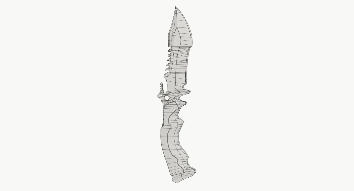 Huntsman Knife Low-poly - PBR