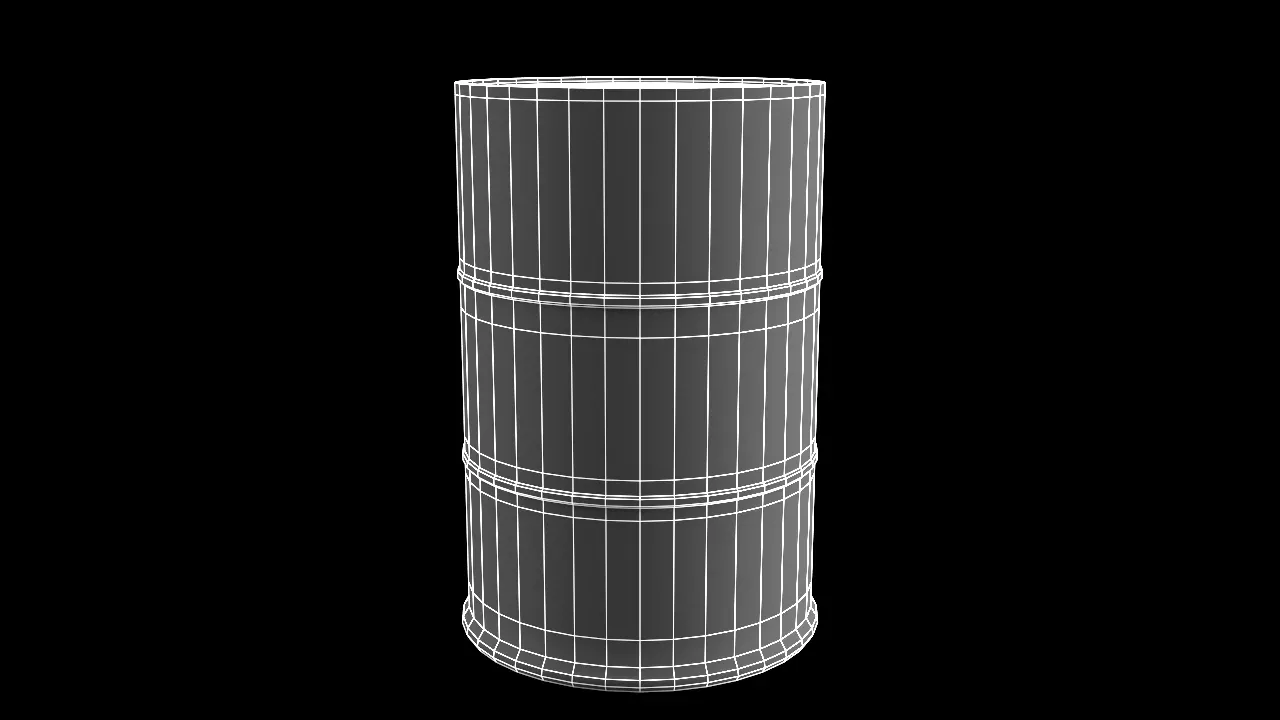 Fuel Barrel PBR Model