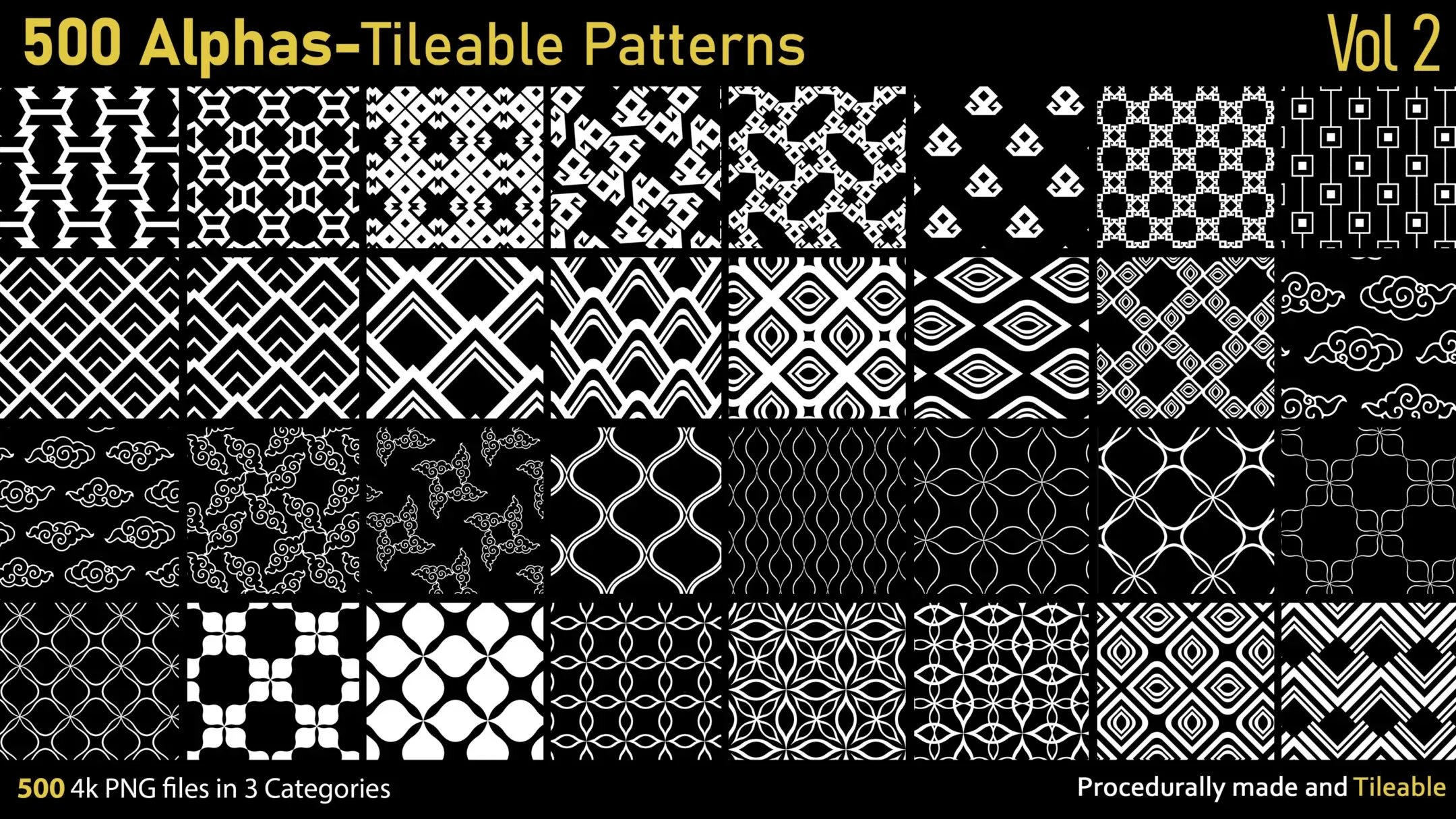 500 Alphas-Tileable Patterns-Vol2