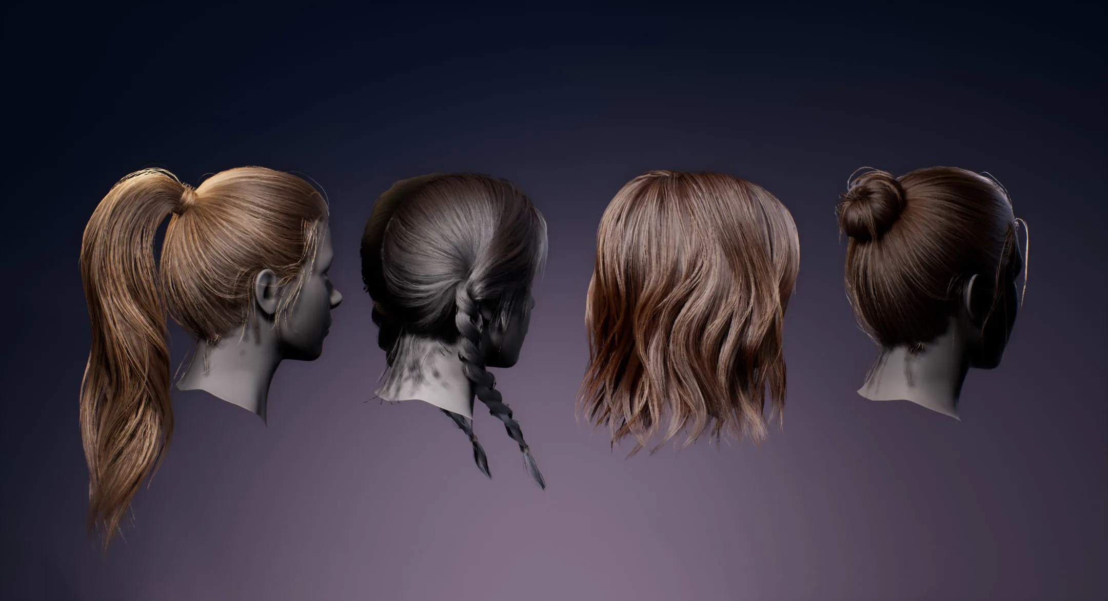 Real-time Women Hairstyles - Standard Pack