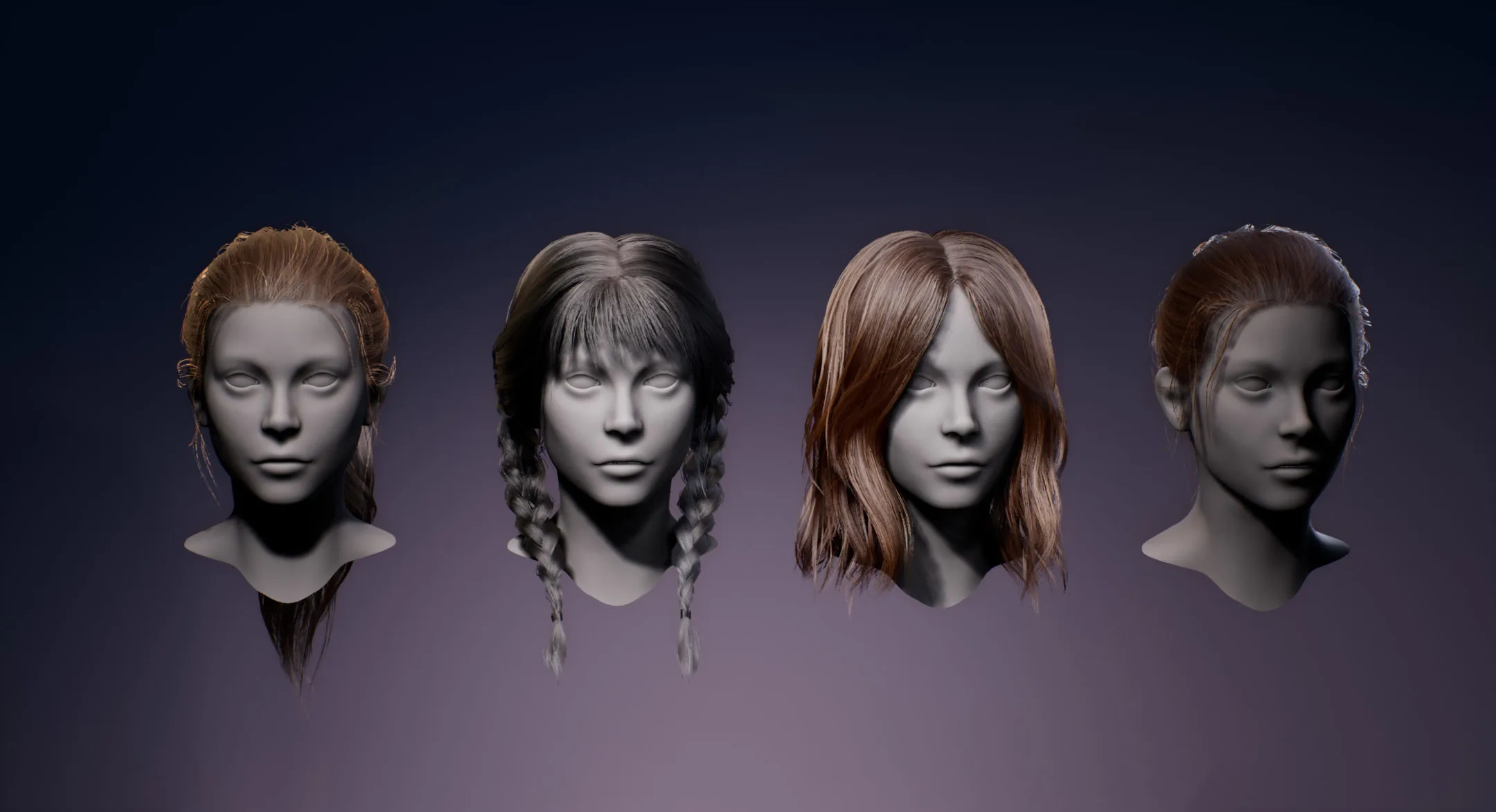 Real-time Women Hairstyles - Standard Pack