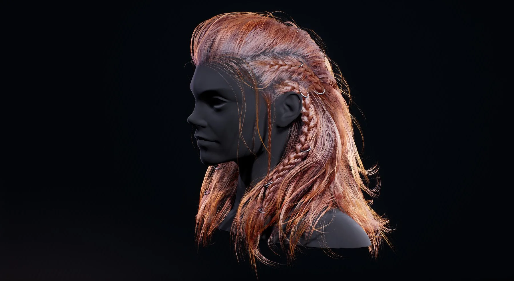 Viking Real-Time Hairstyle