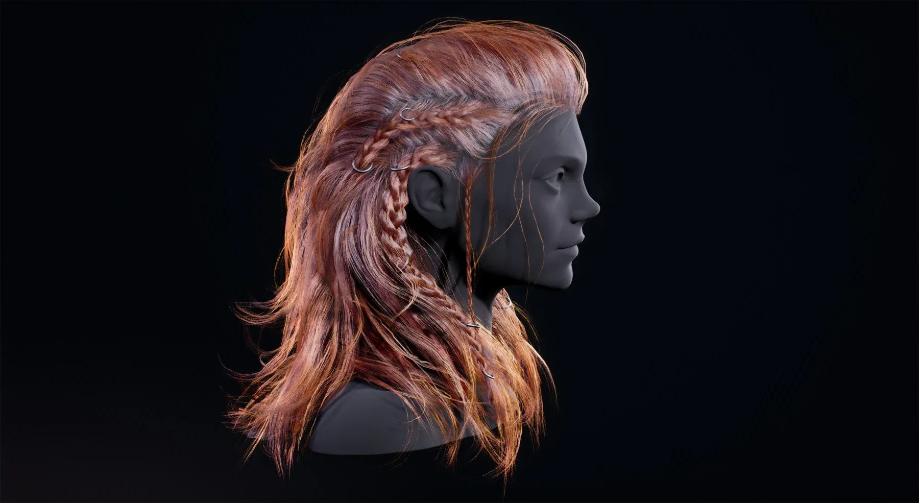 Viking Real-Time Hairstyle