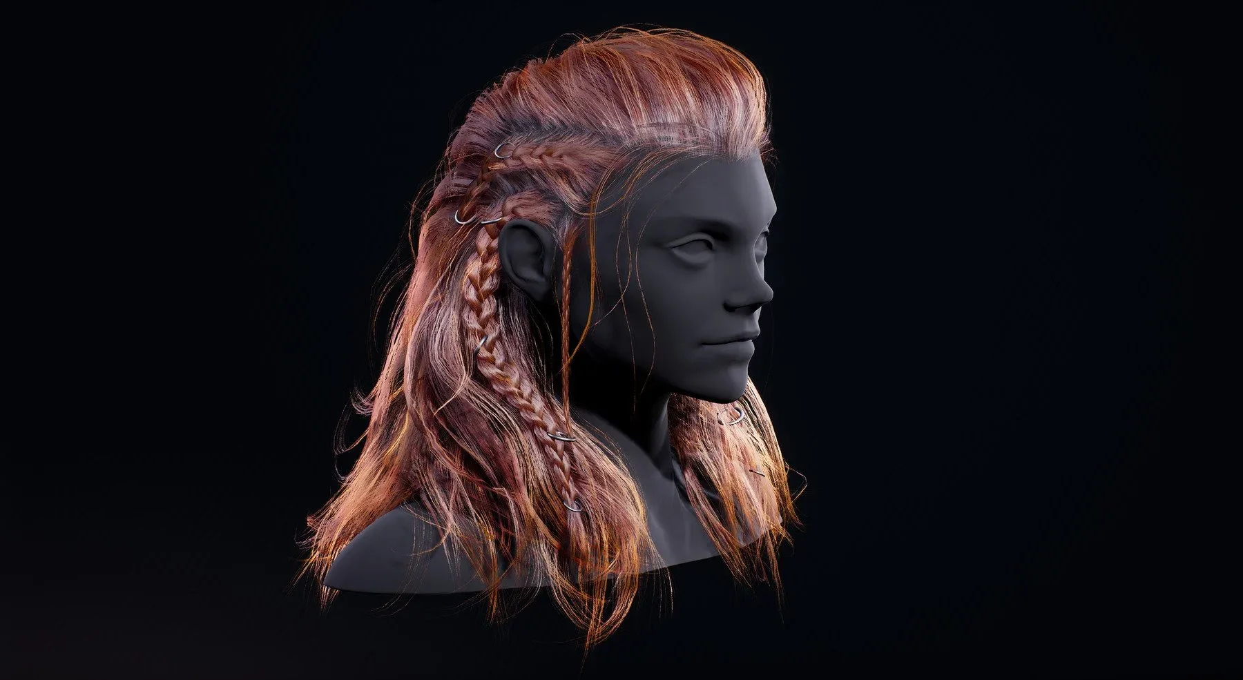 Viking Real-Time Hairstyle