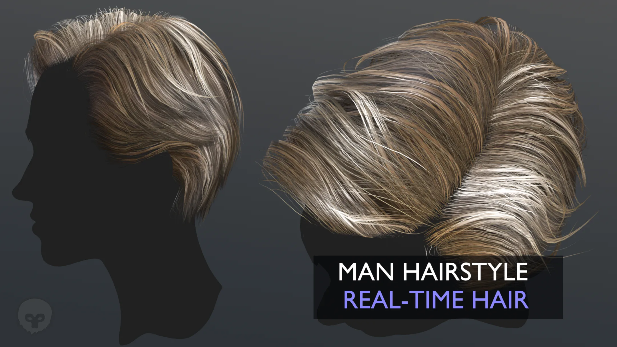 Man Hairstyle with Marmoset Preview