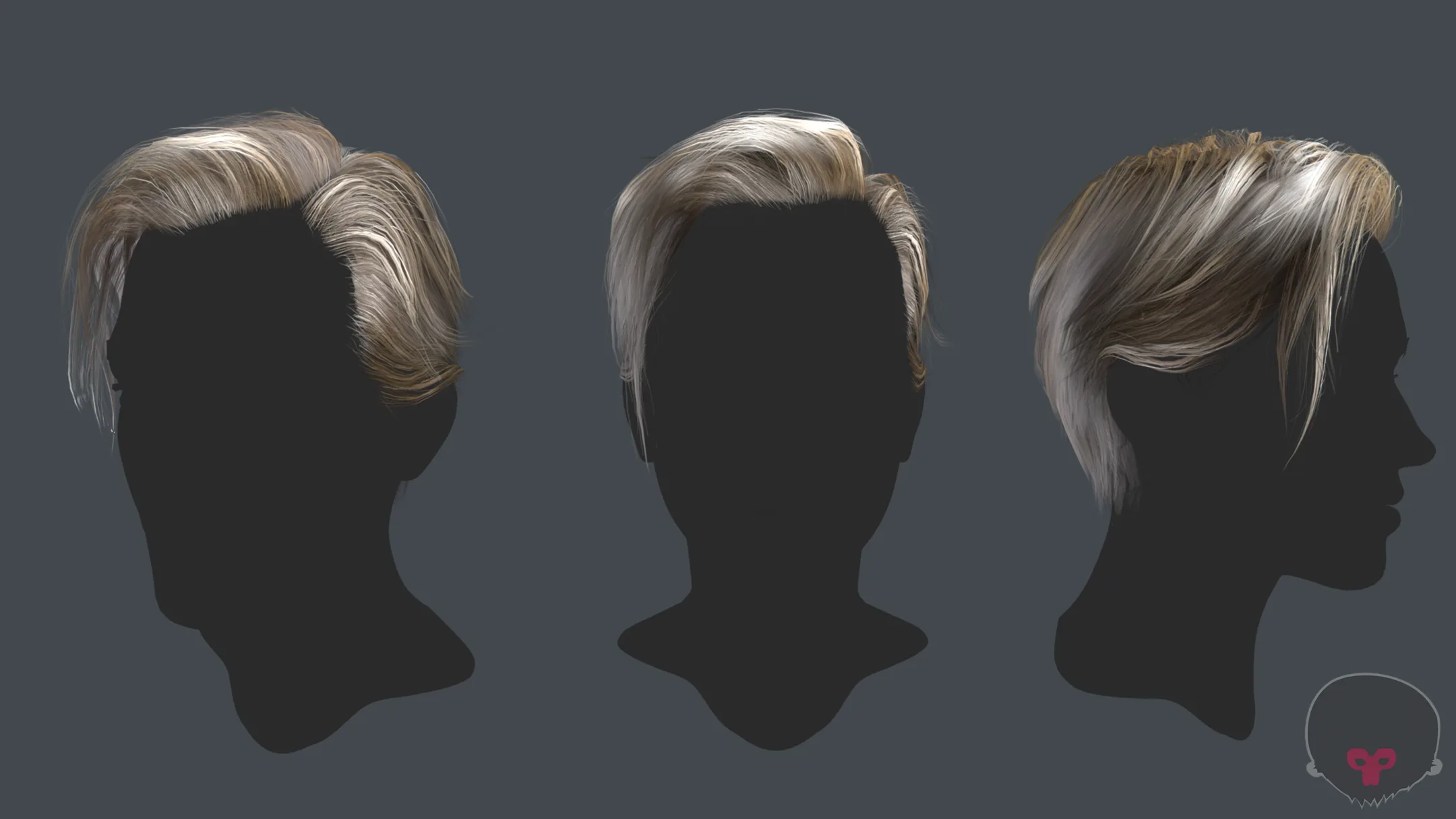 Man Hairstyle with Marmoset Preview