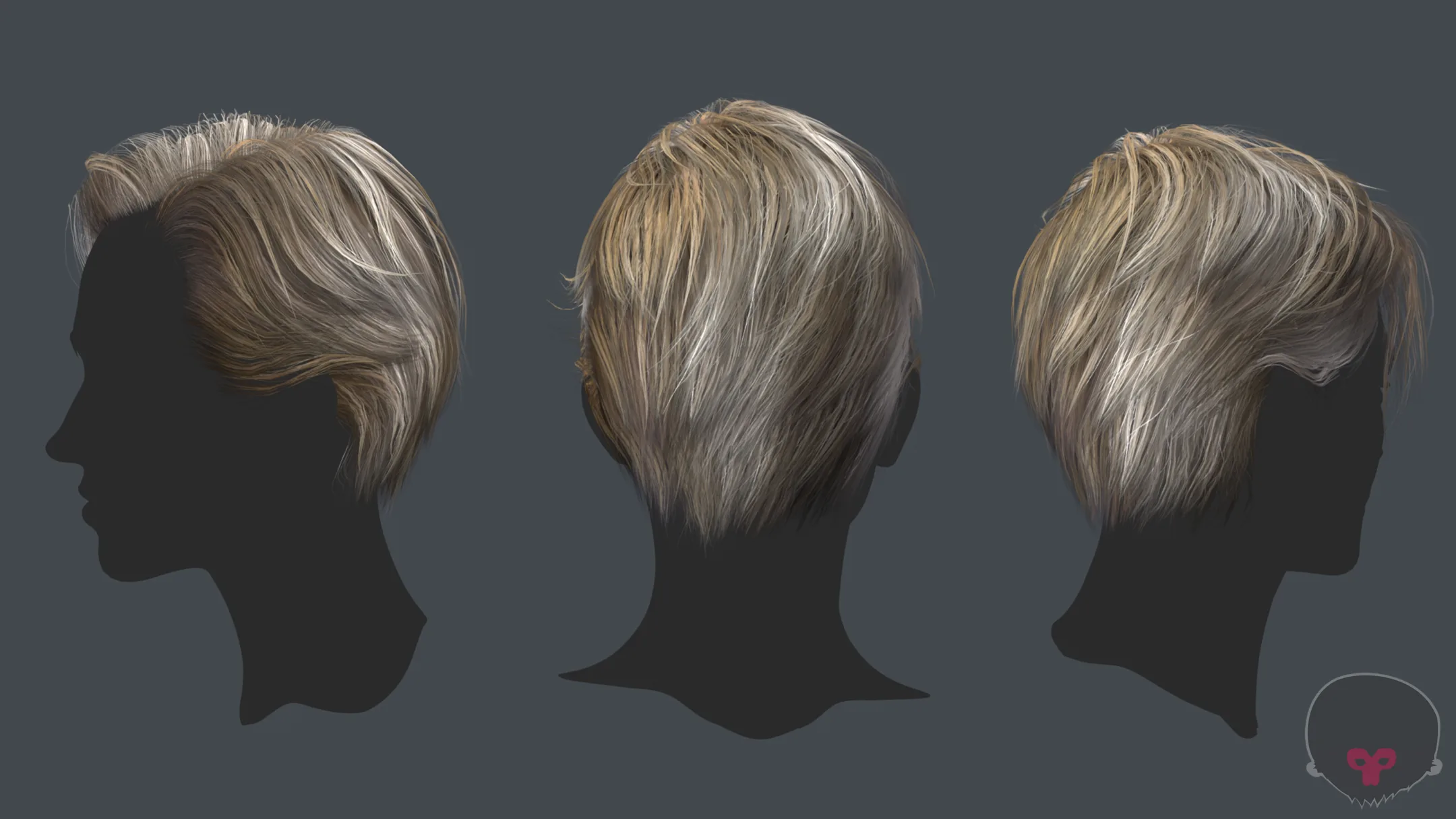 Man Hairstyle with Marmoset Preview