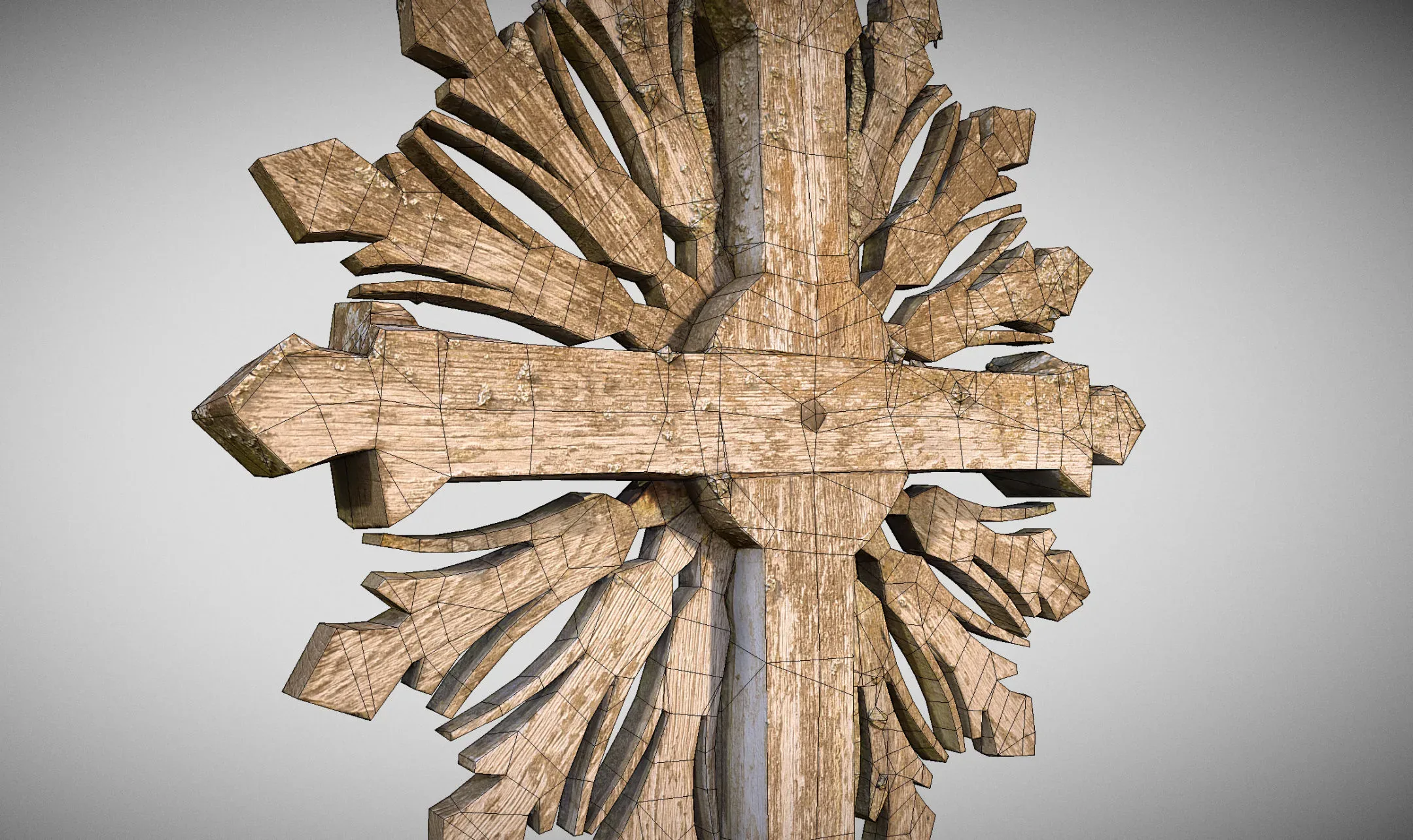 small wooden cross