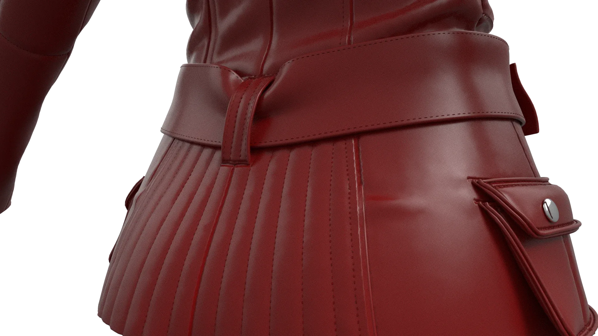 Ladies Biker Jacket in Marvelous Designer