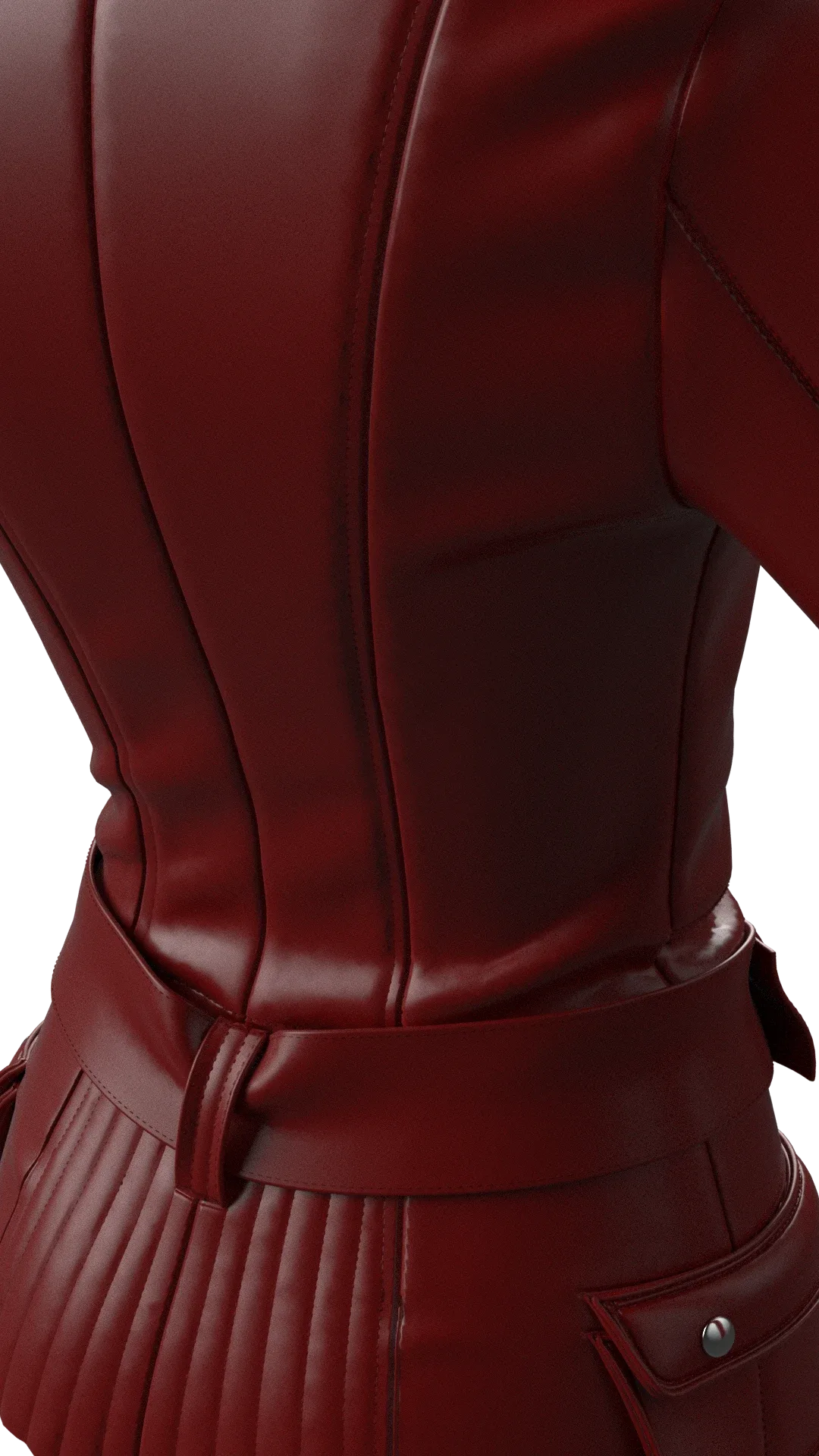 Ladies Biker Jacket in Marvelous Designer