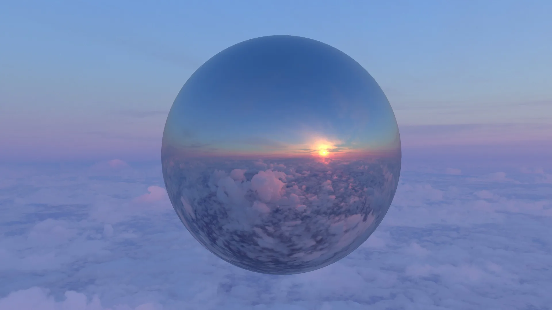 High Altitude Sunset 360 11K HDRI