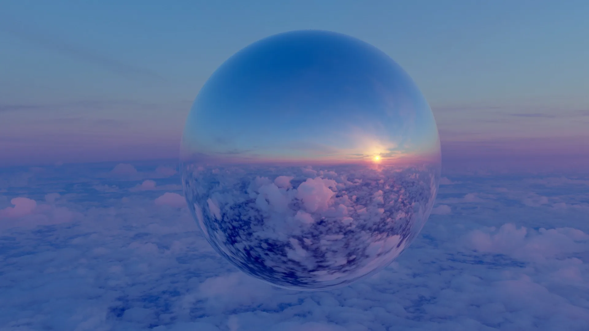 High Altitude Sunset 360 11K HDRI