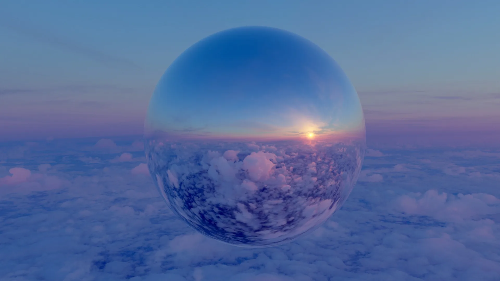 High Altitude Sunset 360 11K HDRI