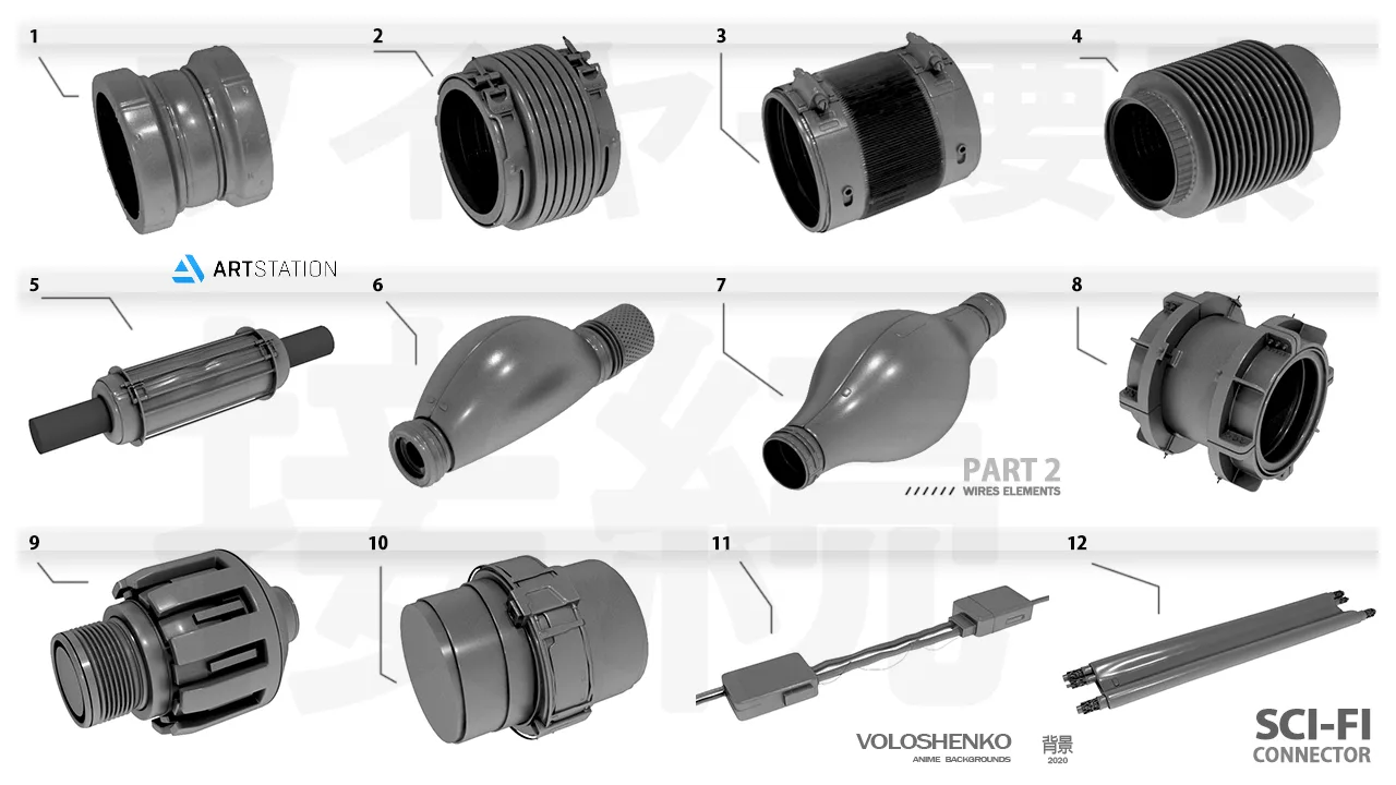 SCI FI WIRES ELEMENTS (P2_80+)