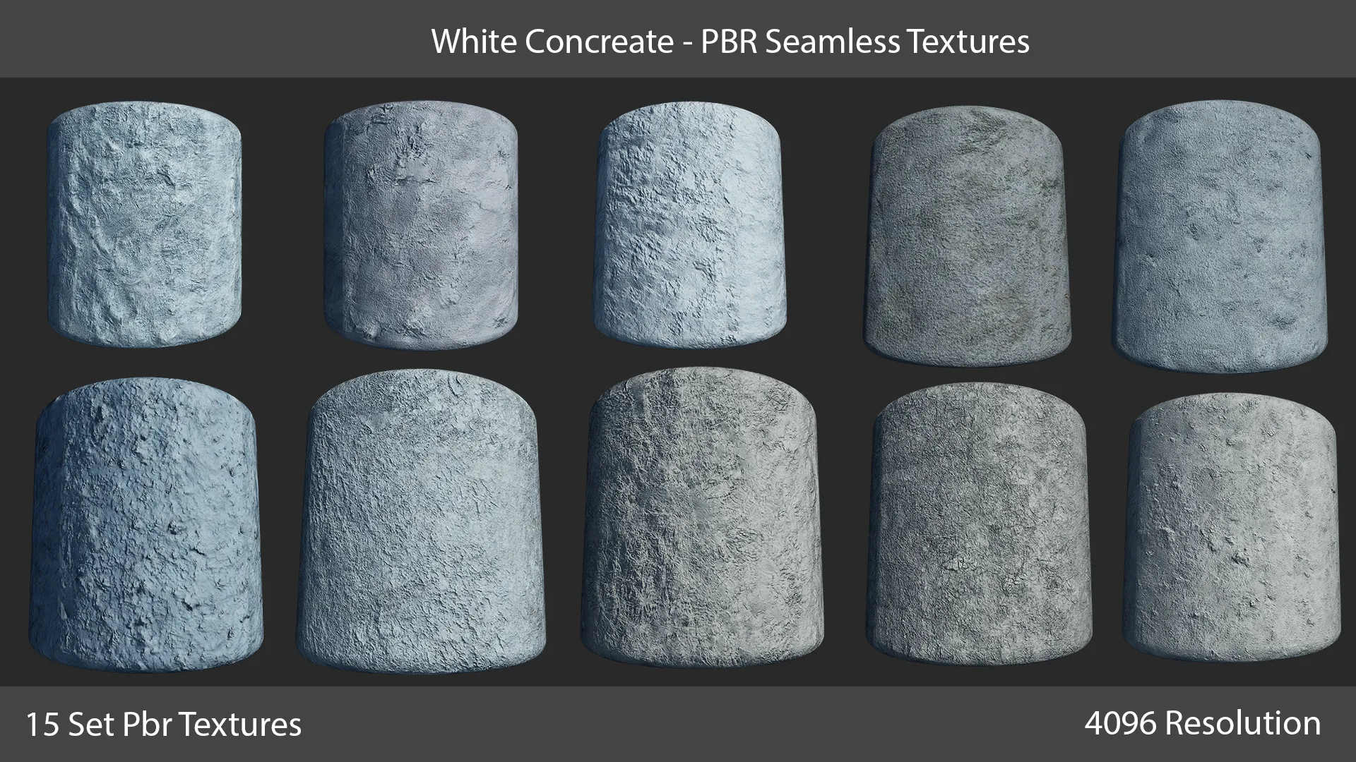 White Concrete - Pbr Seamless Textures