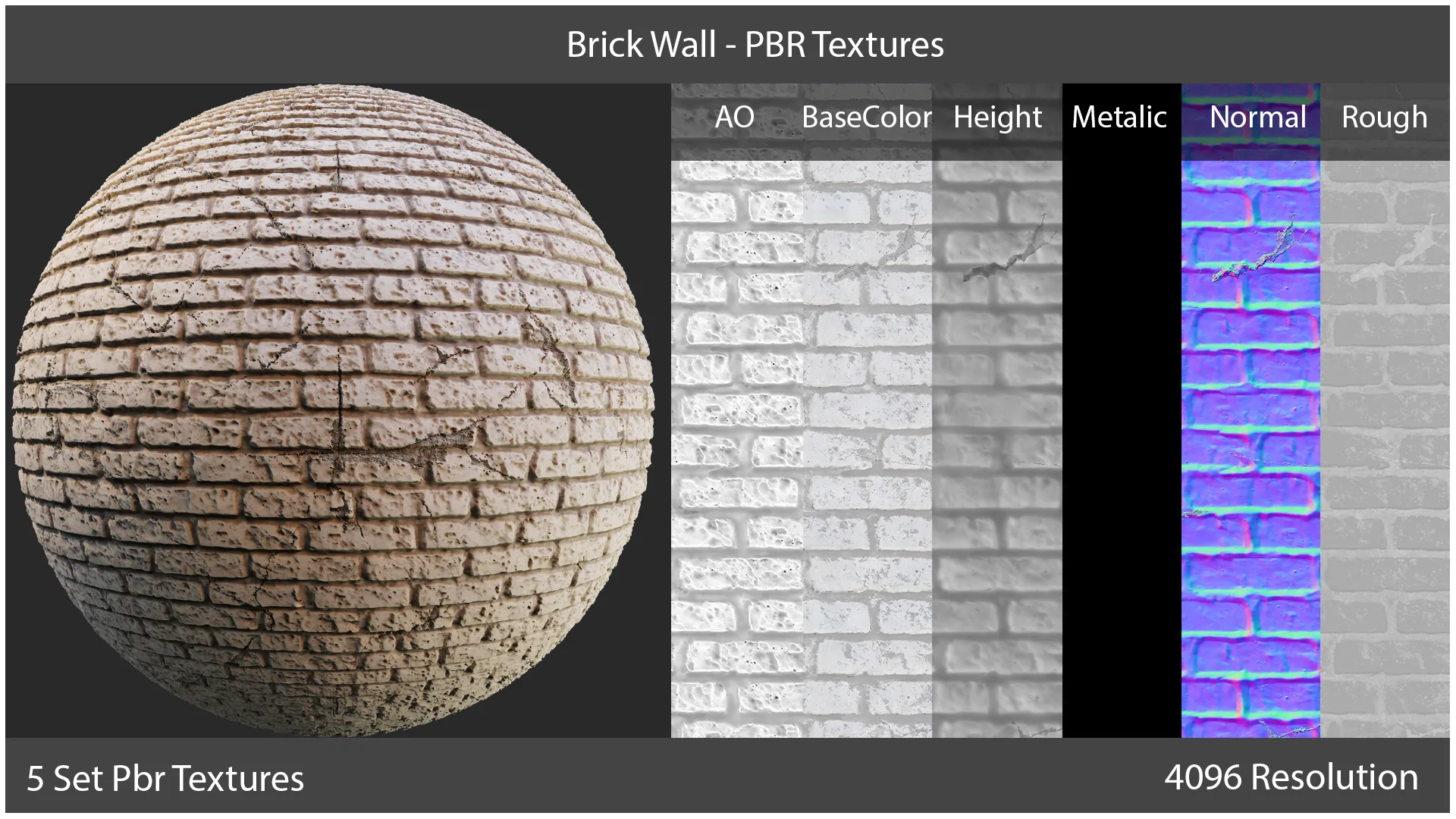 Brick Wall - PBR Textures