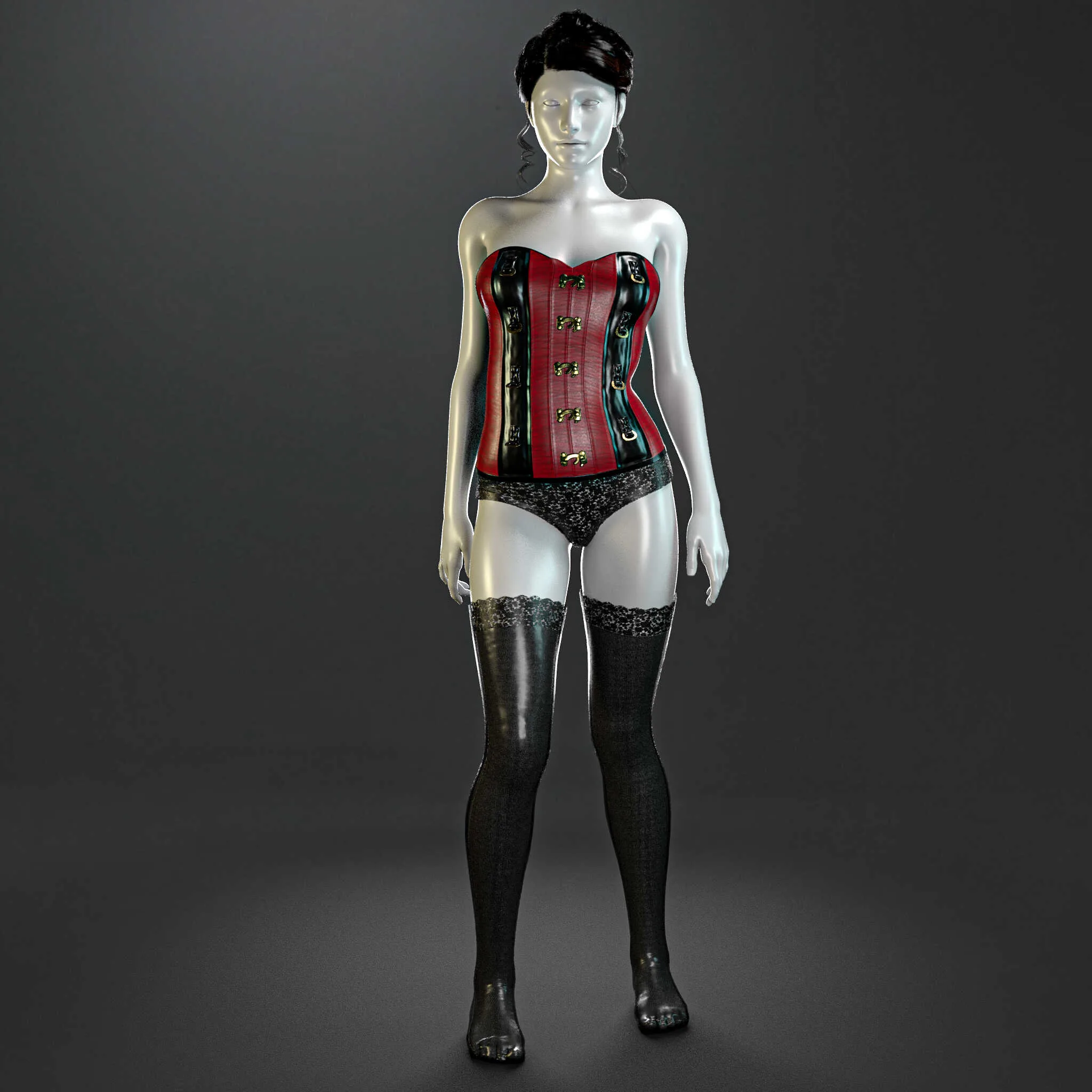 10 Realistic women's lingerie (Marvelous Designer + Clo3d + OBJ + Texture)